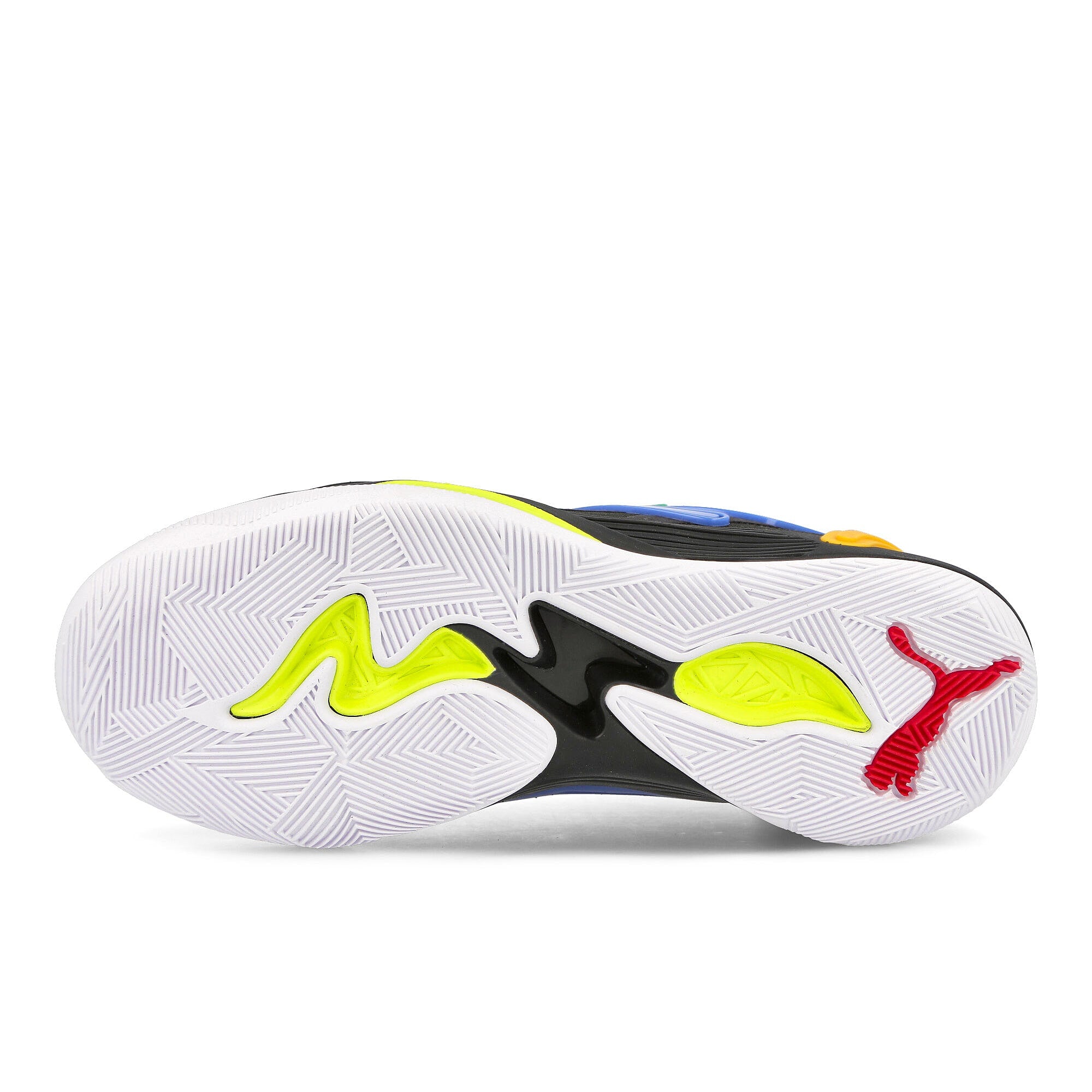 Puma Black Fives x Puma TRC Blaze Court Puma Black-Saffron Sneakers Detail View 1 | Overkill