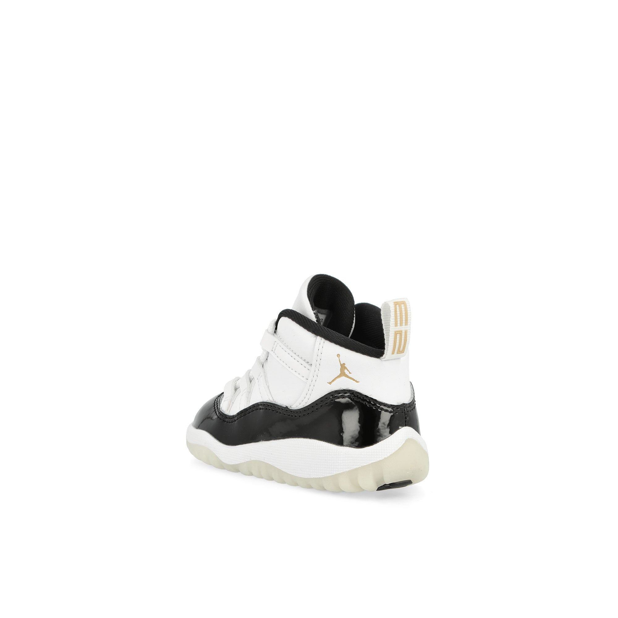 Jordan Air Jordan 11 Retro TD White / Metallic Gold - Black Mid Top Sneakers Material | Overkill