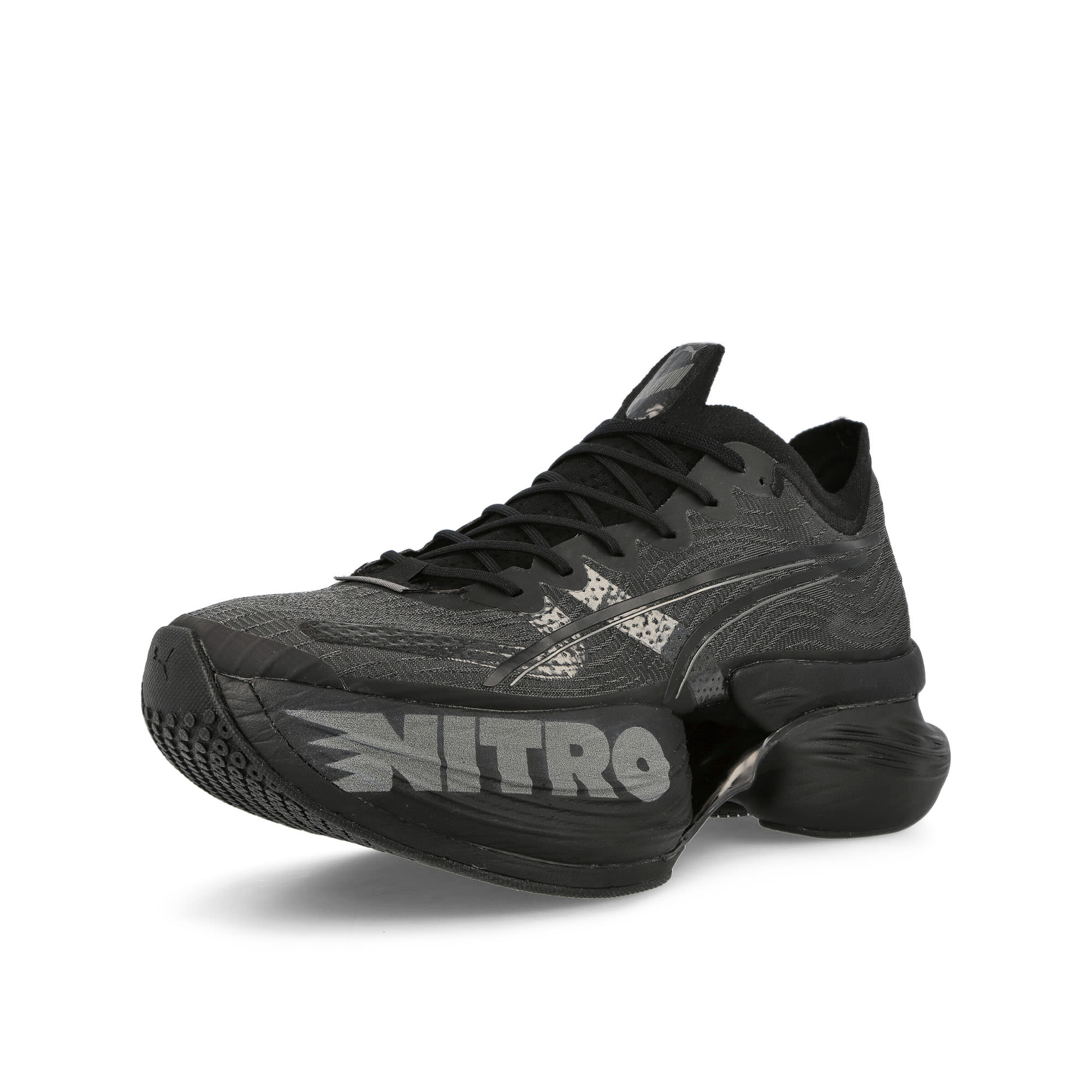 Puma Fastroid Black - Black - Castlerock Sneakers Close Up | Overkill