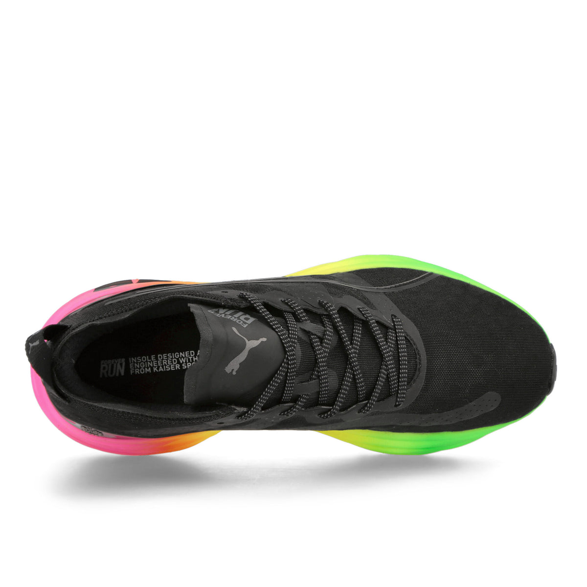 Puma ForeverRun Nitro Futrograde PUMA Black - Green Gecko Sneakers Detailfoto | Overkill