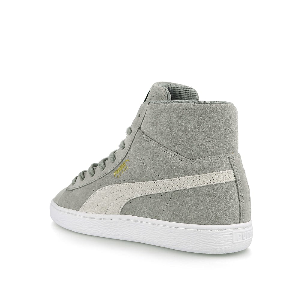 Puma suede mid xxl Quarry - Puma White Close-up | Overkill