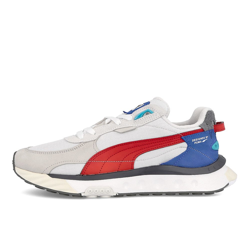 Puma wild rider layers Puma White - Urban Red Sneakers 380697 01 | Overkill