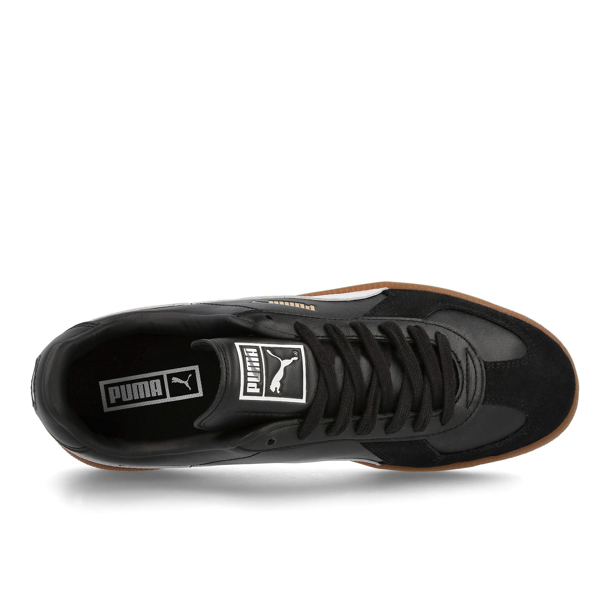 Puma army trainer og Puma Black - Puma White - Gum Low Top Sneakers Detailfoto | Overkill