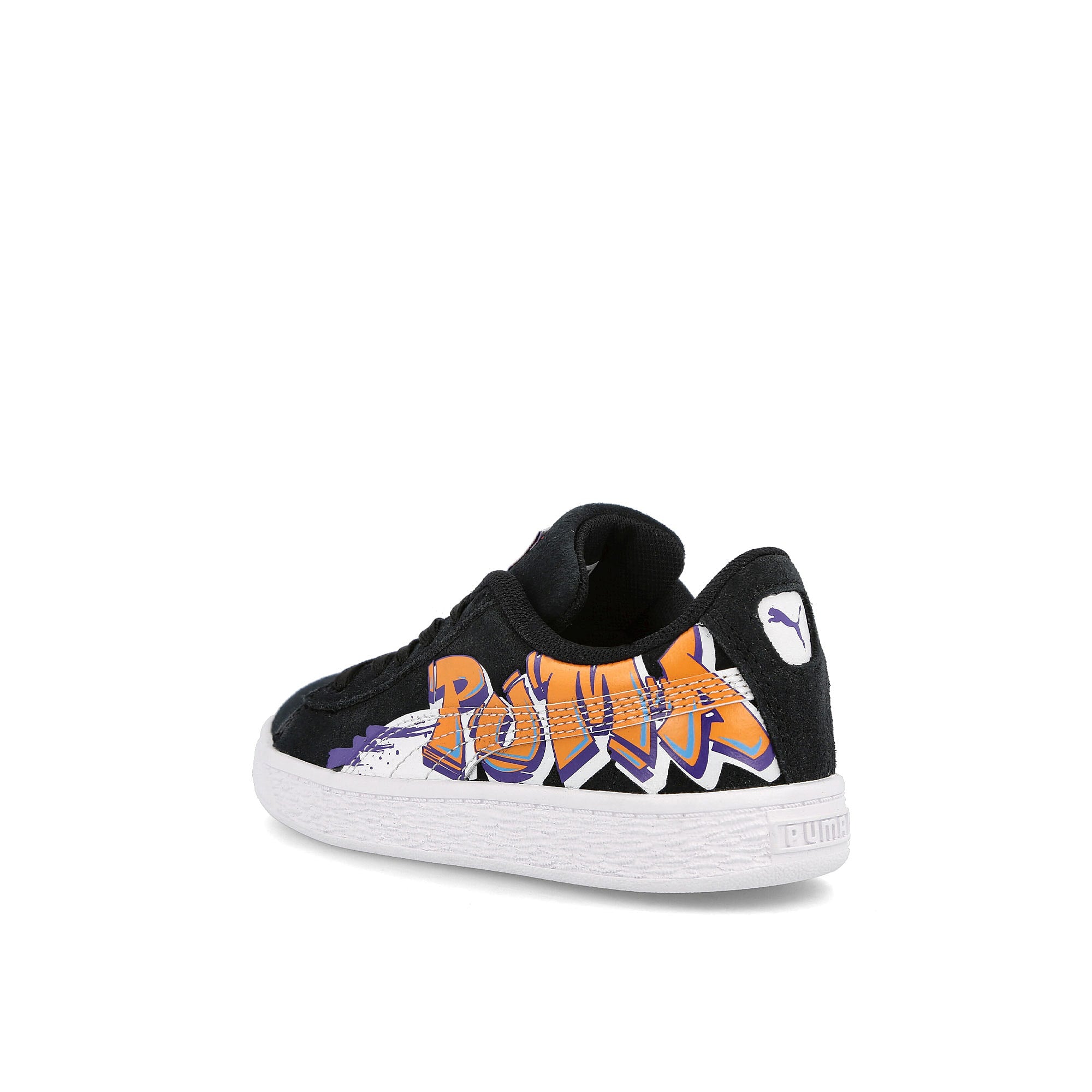 Puma suede street art ps Puma Black - Vibrant Orange Close-up | Overkill