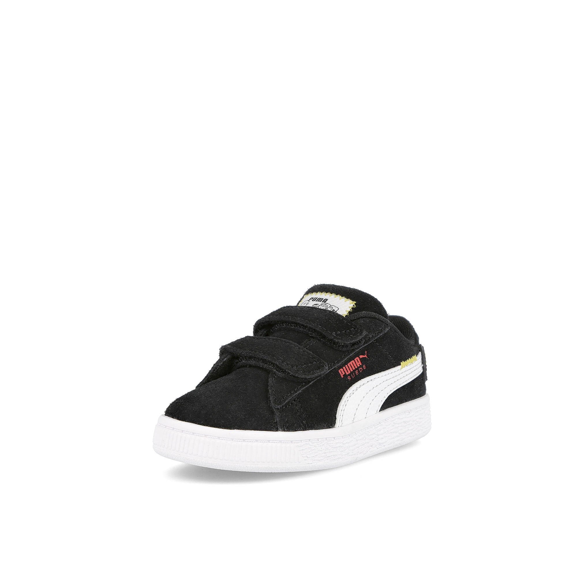 Puma Suede Classic XXI V Infants Puma Black - Puma White Low Top Sneakers Close Up | Overkill
