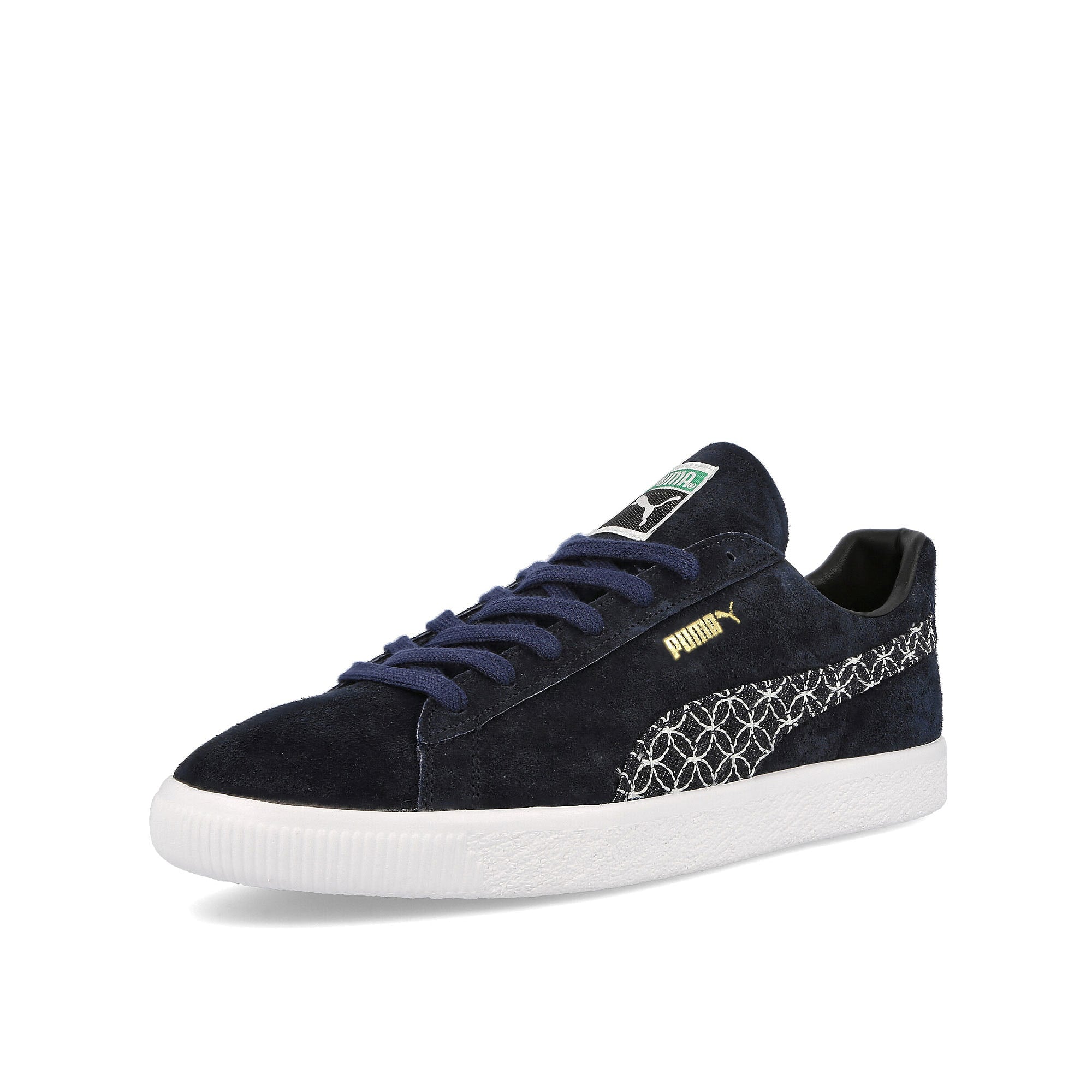 Puma Sashiko x Puma Suede VTG Intense Blue - Intense Blue Sneakers Close Up | Overkill