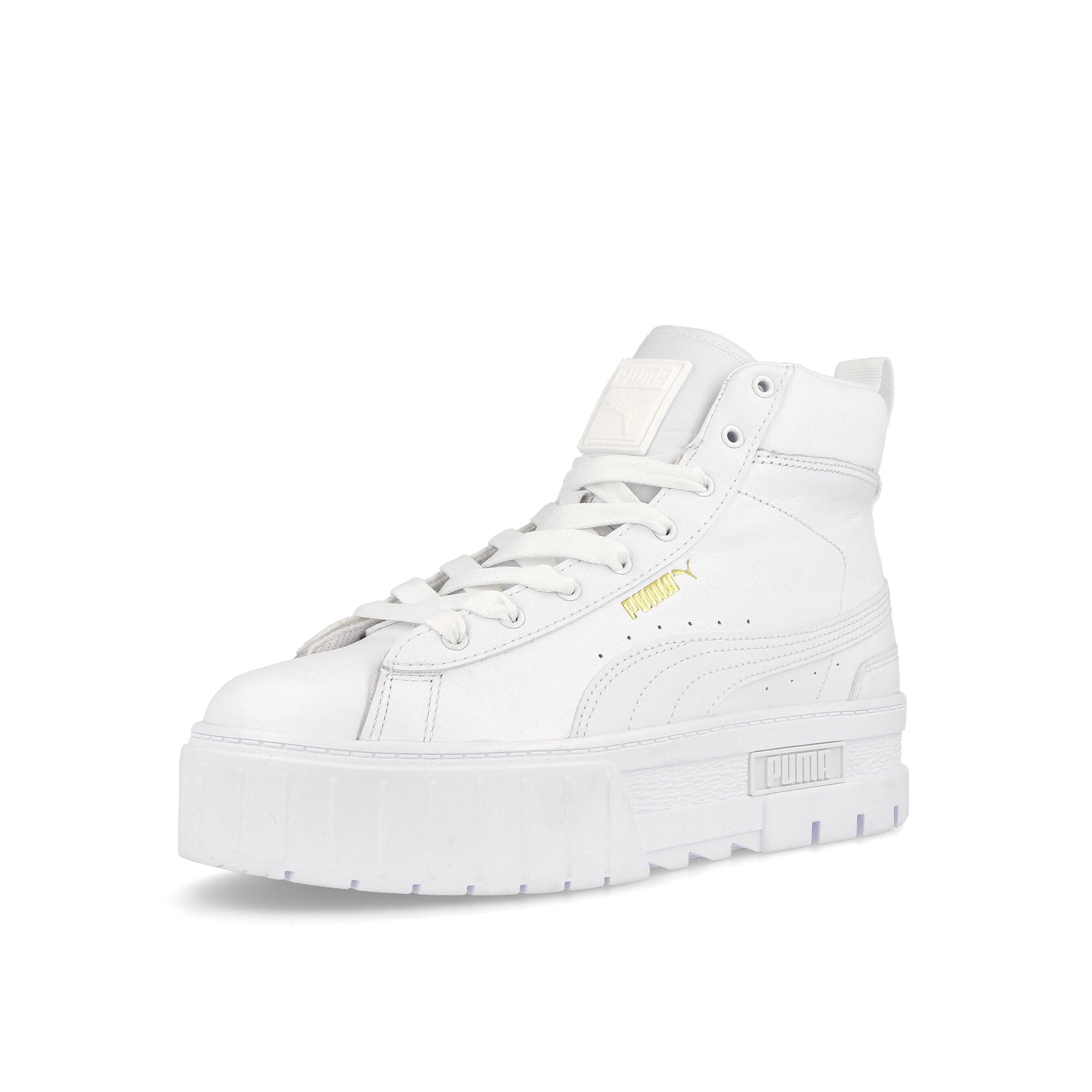 Puma wmns mayze mid Puma White Sneakers Close Up | Overkill
