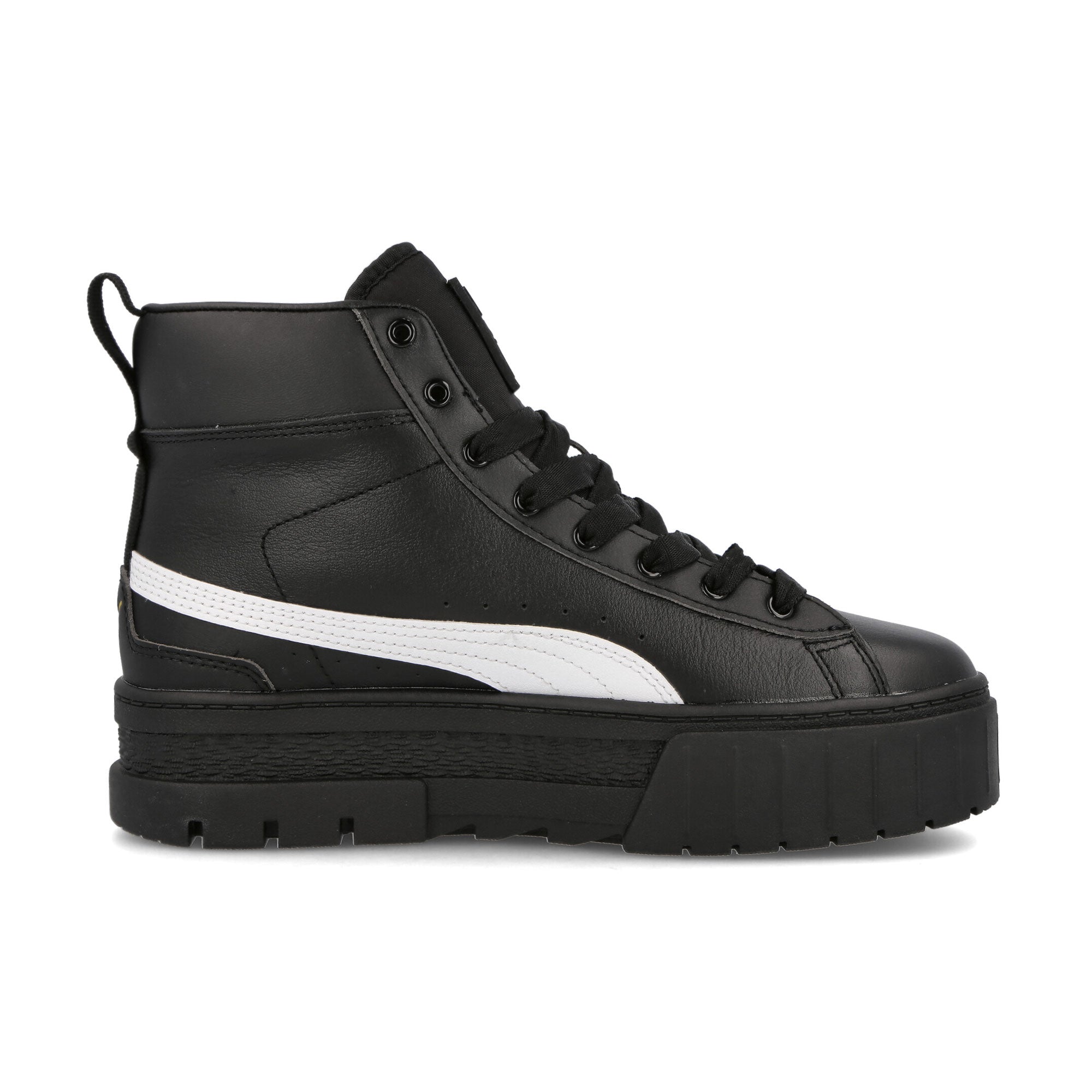 Puma wmns mayze mid Puma Black - Puma White Sneakers Silhouette | Overkill