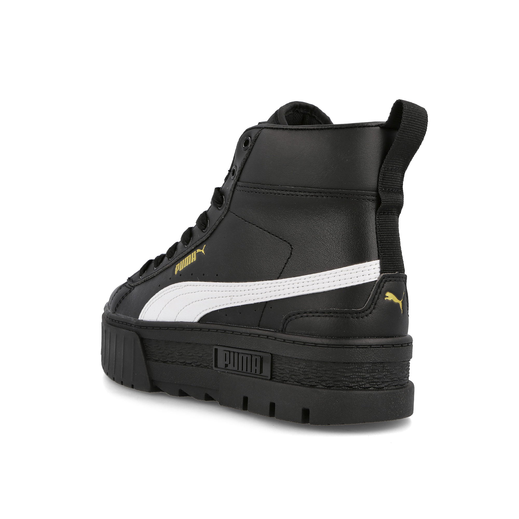 Puma wmns mayze mid Puma Black - Puma White Sneakers Material | Overkill