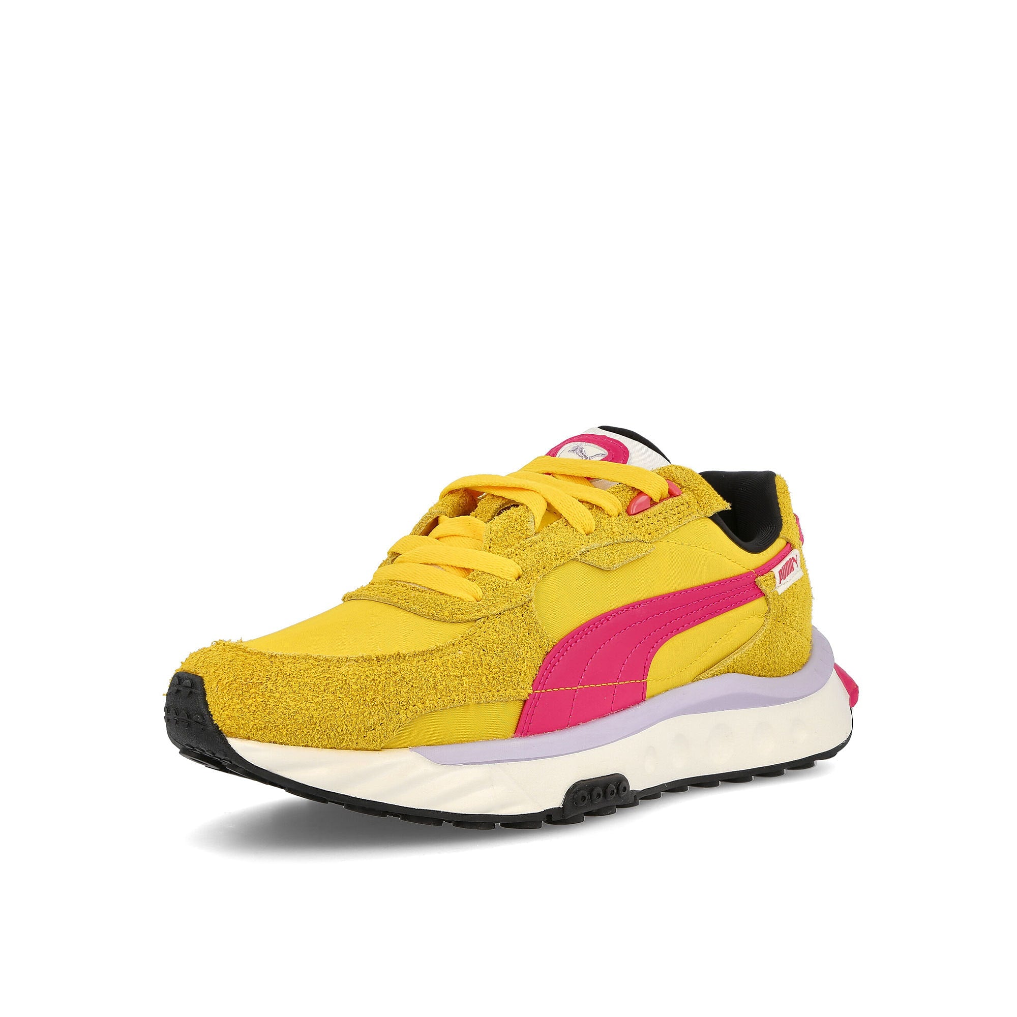 Puma wild rider vintage Super Lemon - Glowing Pink Sneakers Close Up | Overkill