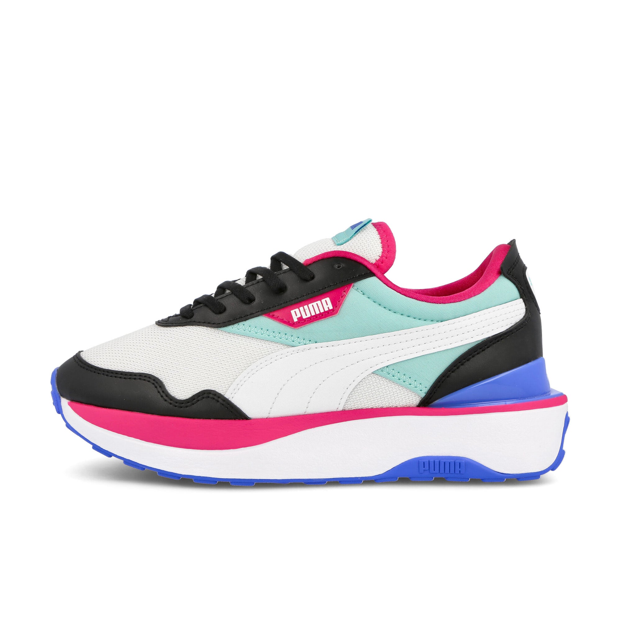 Puma wmns cruise rider flair Puma White - Eggshell Blue Low Top Sneakers 381654 01 | Overkill