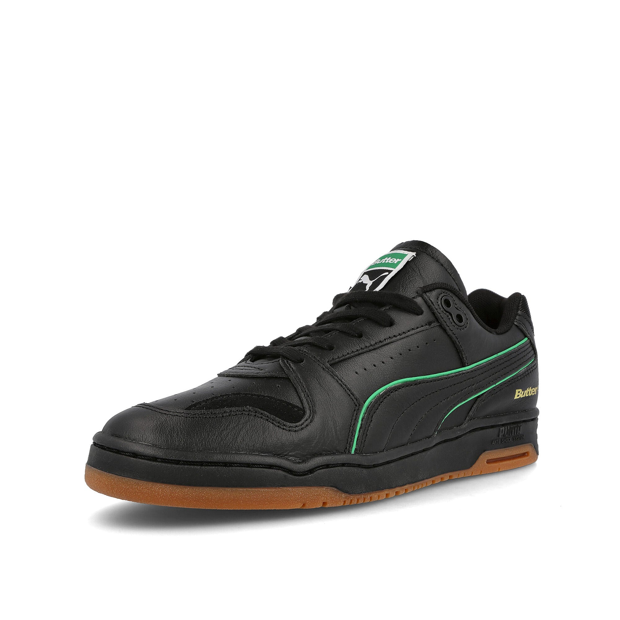 Puma Butter Goods x Puma Slipstream Lo Puma Black Sneakers Close Up | Overkill