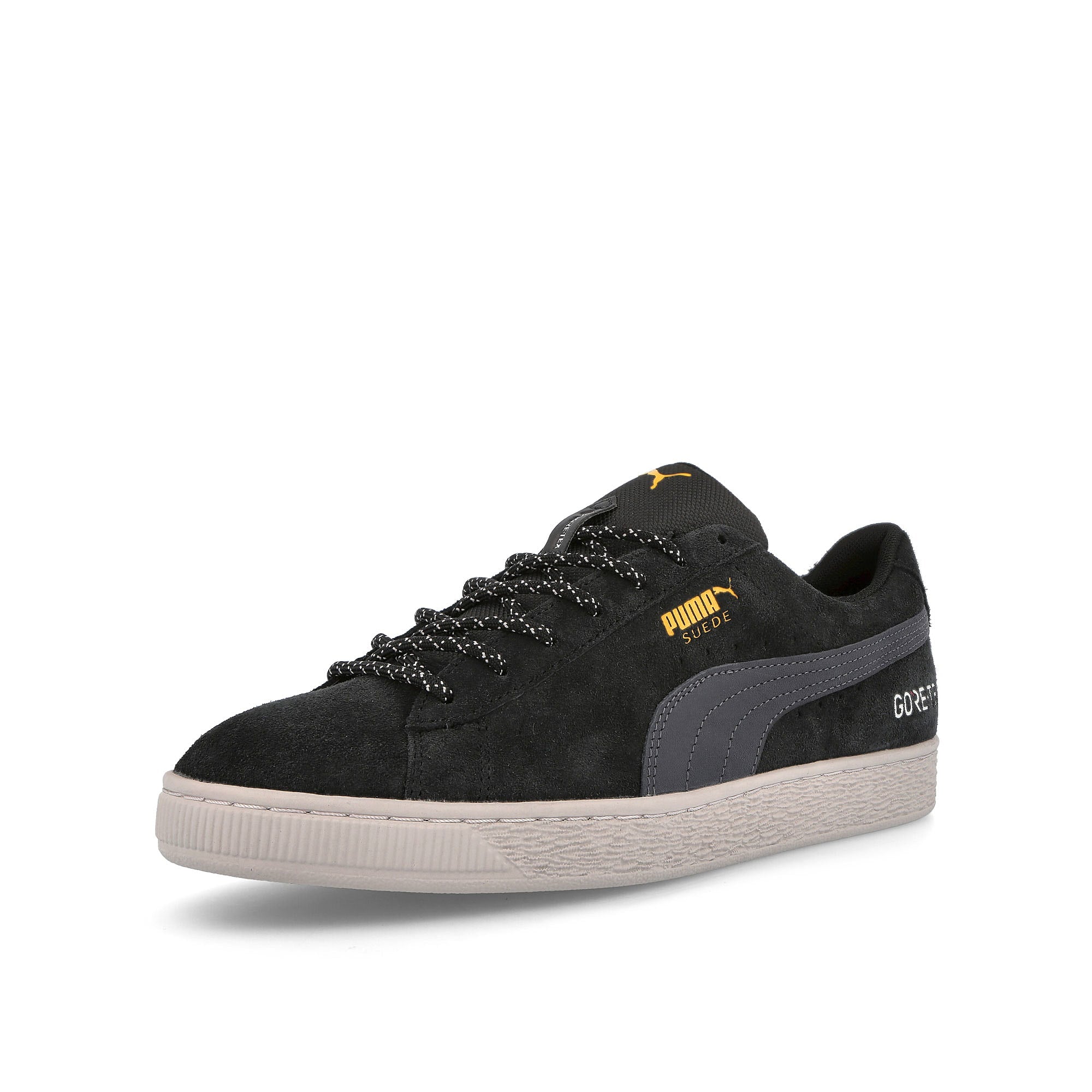 Puma suede gtx Puma Black - Ebony Sneakers Close Up | Overkill