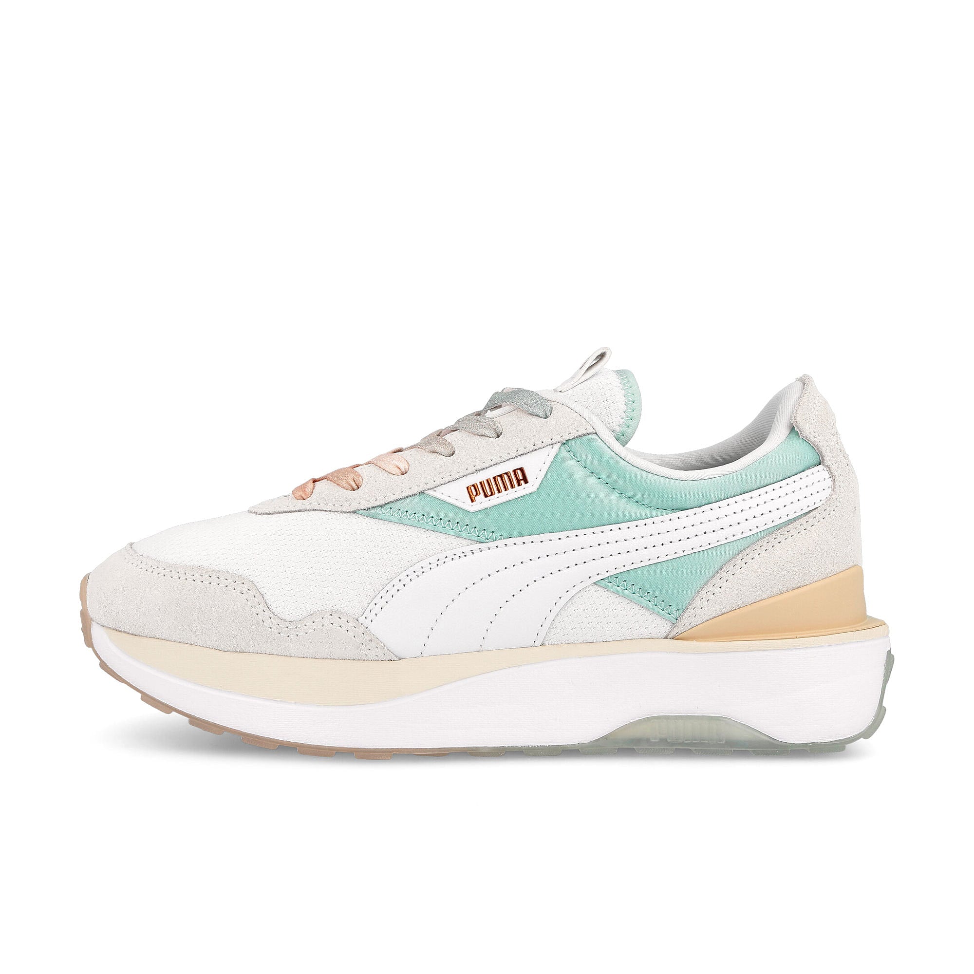 Puma wmns cruise rider gl Puma White - Eggshell Blue Sneakers 381881 01 | Overkill