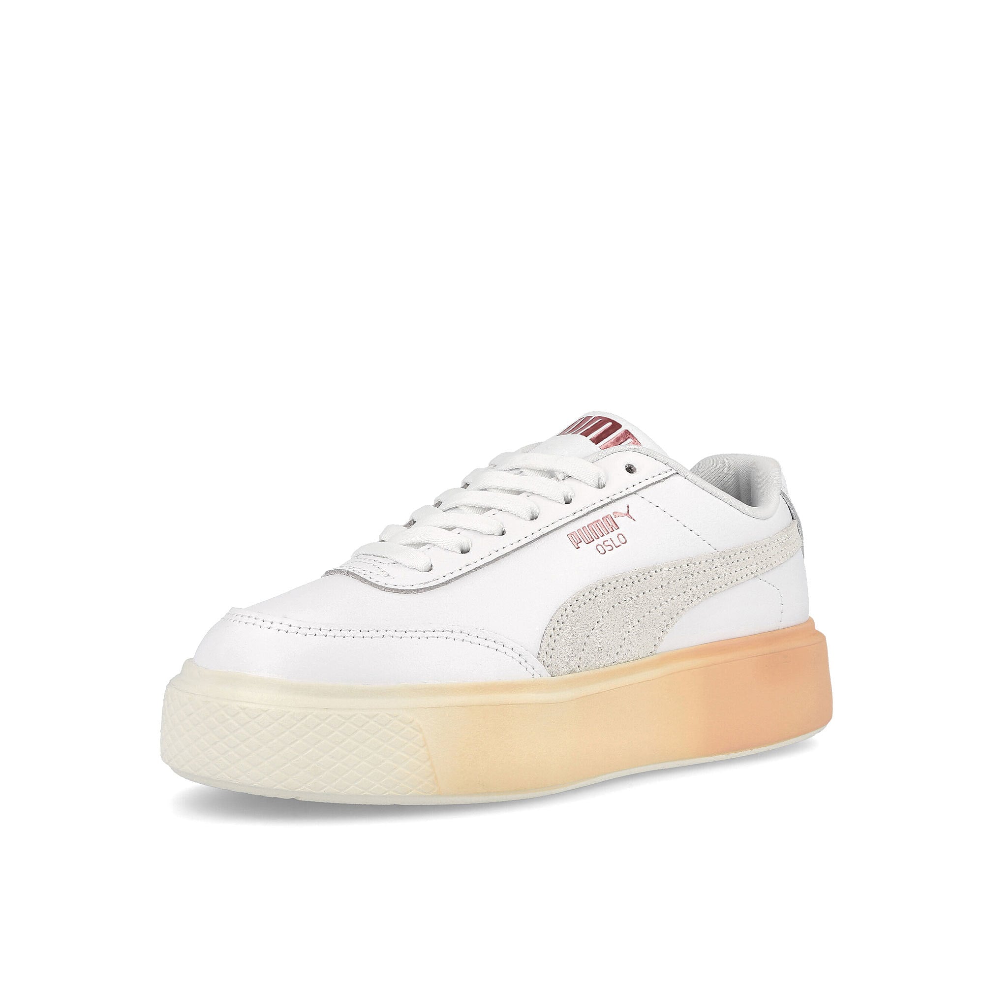 Puma wmns oslo maja gloaming Puma White - Ivory Glow - Eggshell Blue - Pea Sneakers Close Up | Overkill
