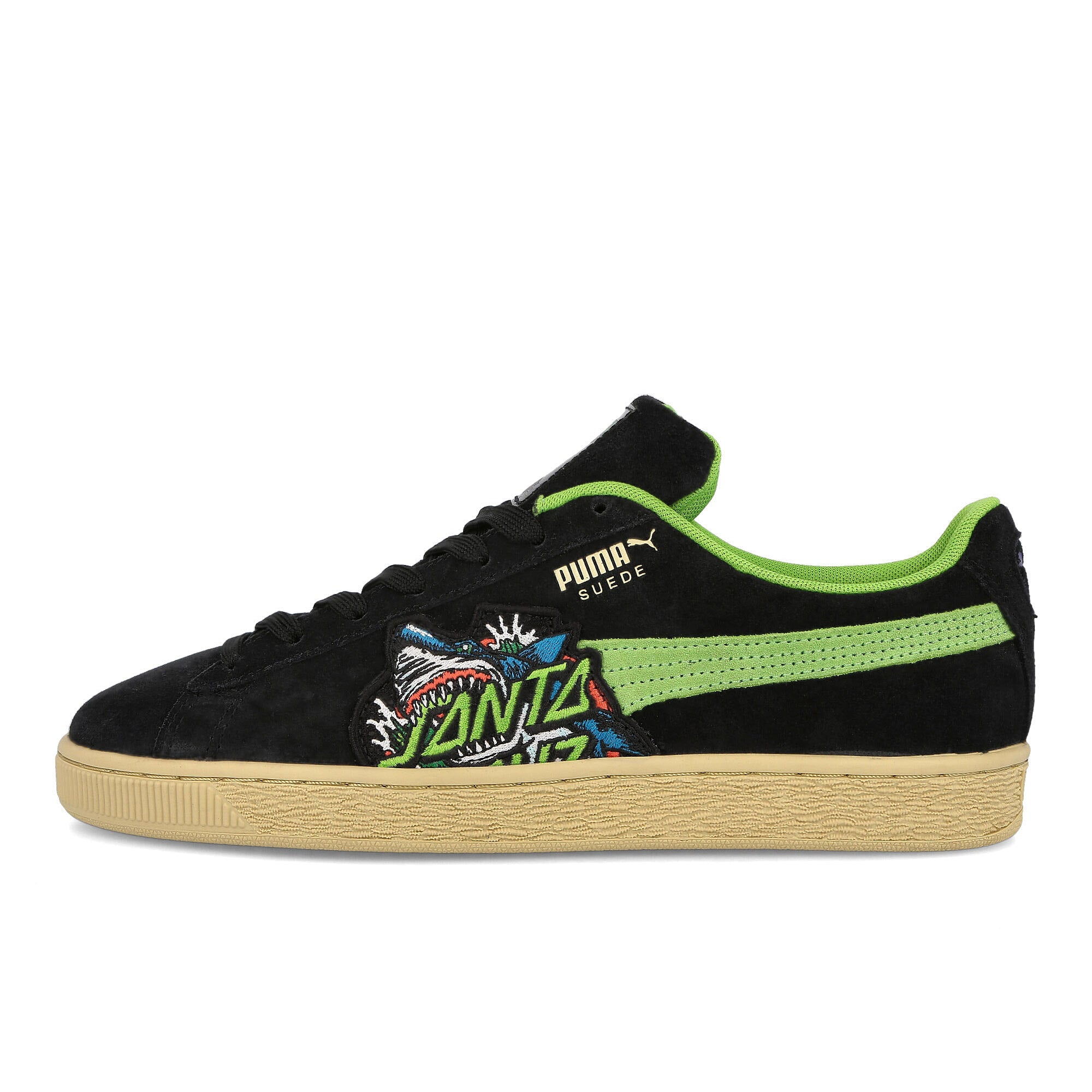 Puma Santa Cruz x Puma Suede Shark Puma Black - Green Flash Sneakers 381905 01 | Overkill
