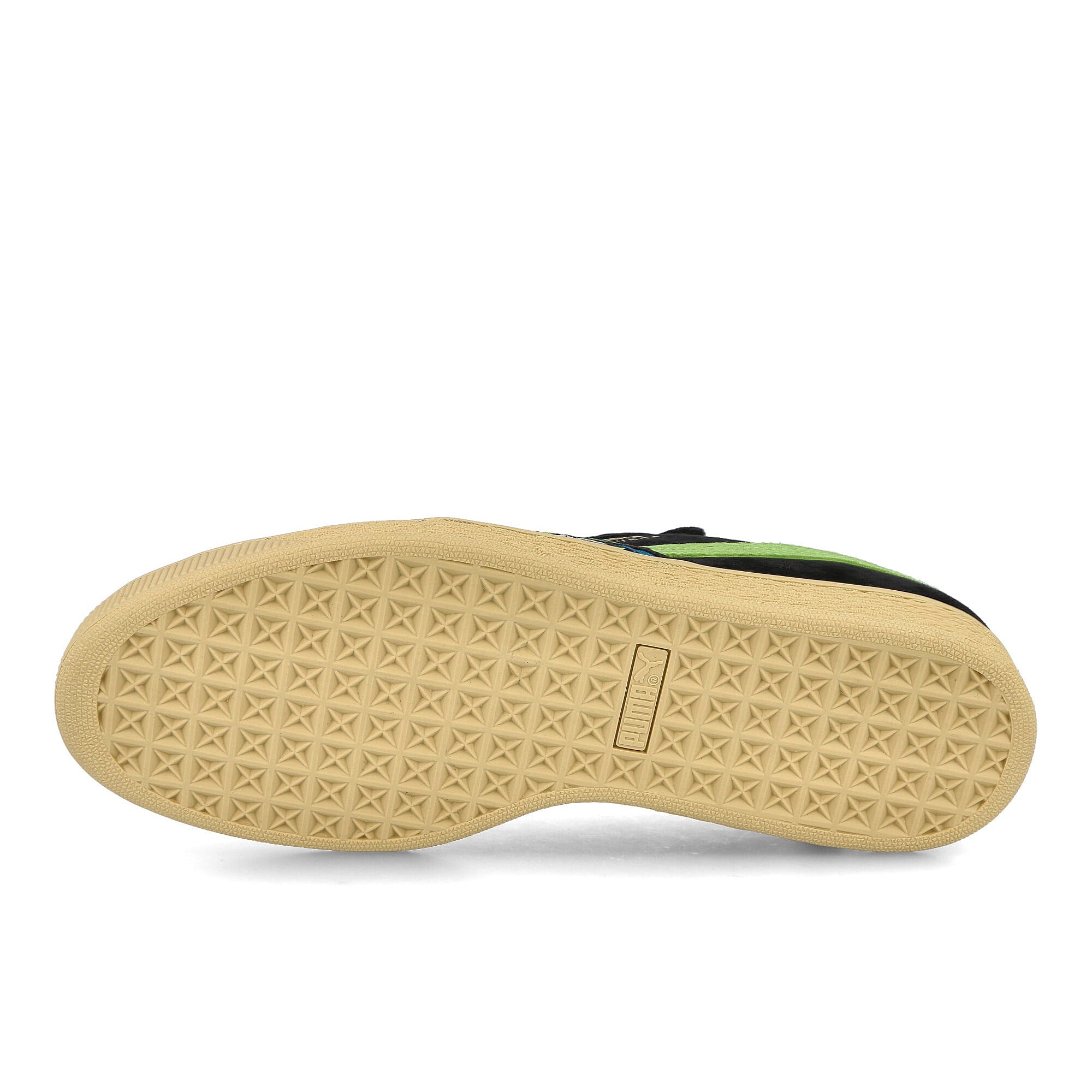 Puma Santa Cruz x Puma Suede Shark Puma Black - Green Flash Sneakers Detail View 1 | Overkill