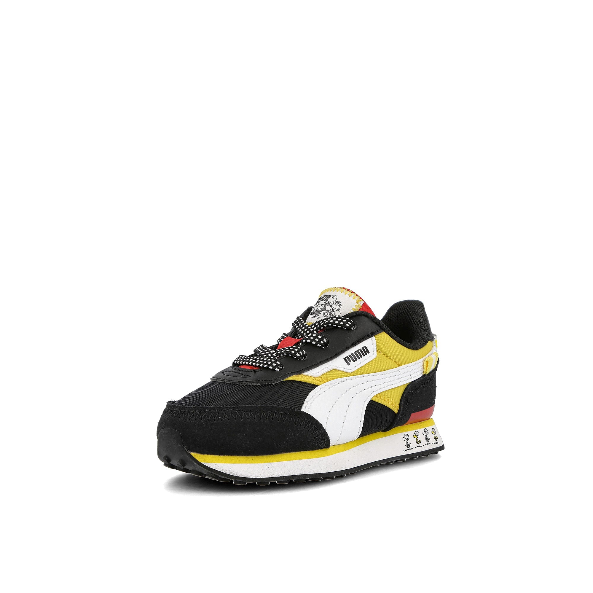 Puma Future Rider AC Infants Puma Black - Maize Low Top Sneakers Close Up | Overkill