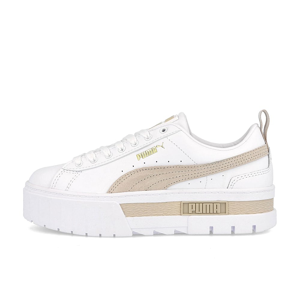 Puma wmns mayze leather Puma White - Peyote Sneakers 381983 02 | Overkill
