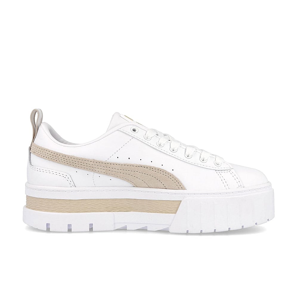 Puma wmns mayze leather Puma White - Peyote Sneakers Silhouette | Overkill