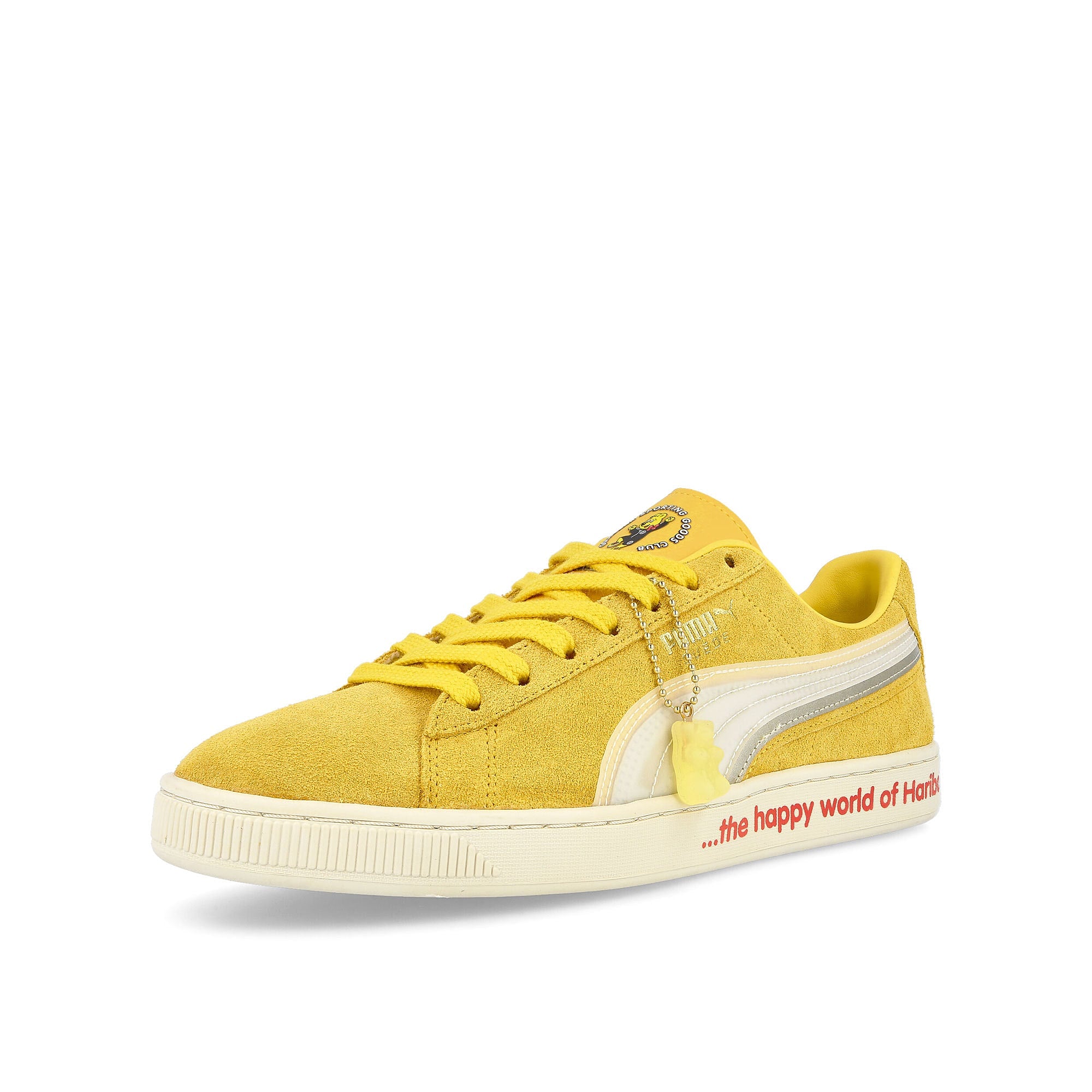 Puma Haribo x Puma Suede Triplex Mimosa - Whisper White Sneakers Close Up | Overkill
