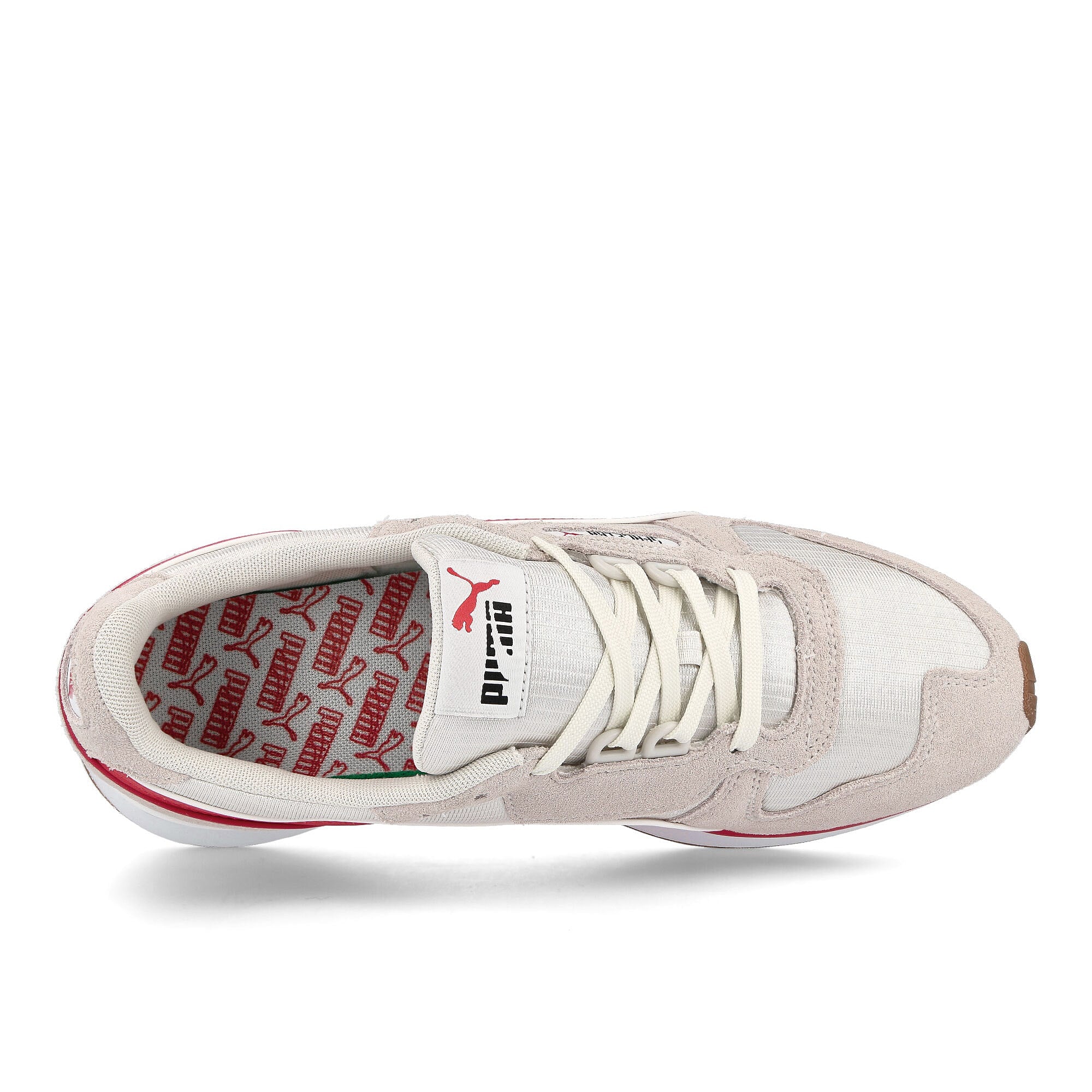 Puma space lab Vaporous Gray - Red - White Sneakers Detailfoto | Overkill