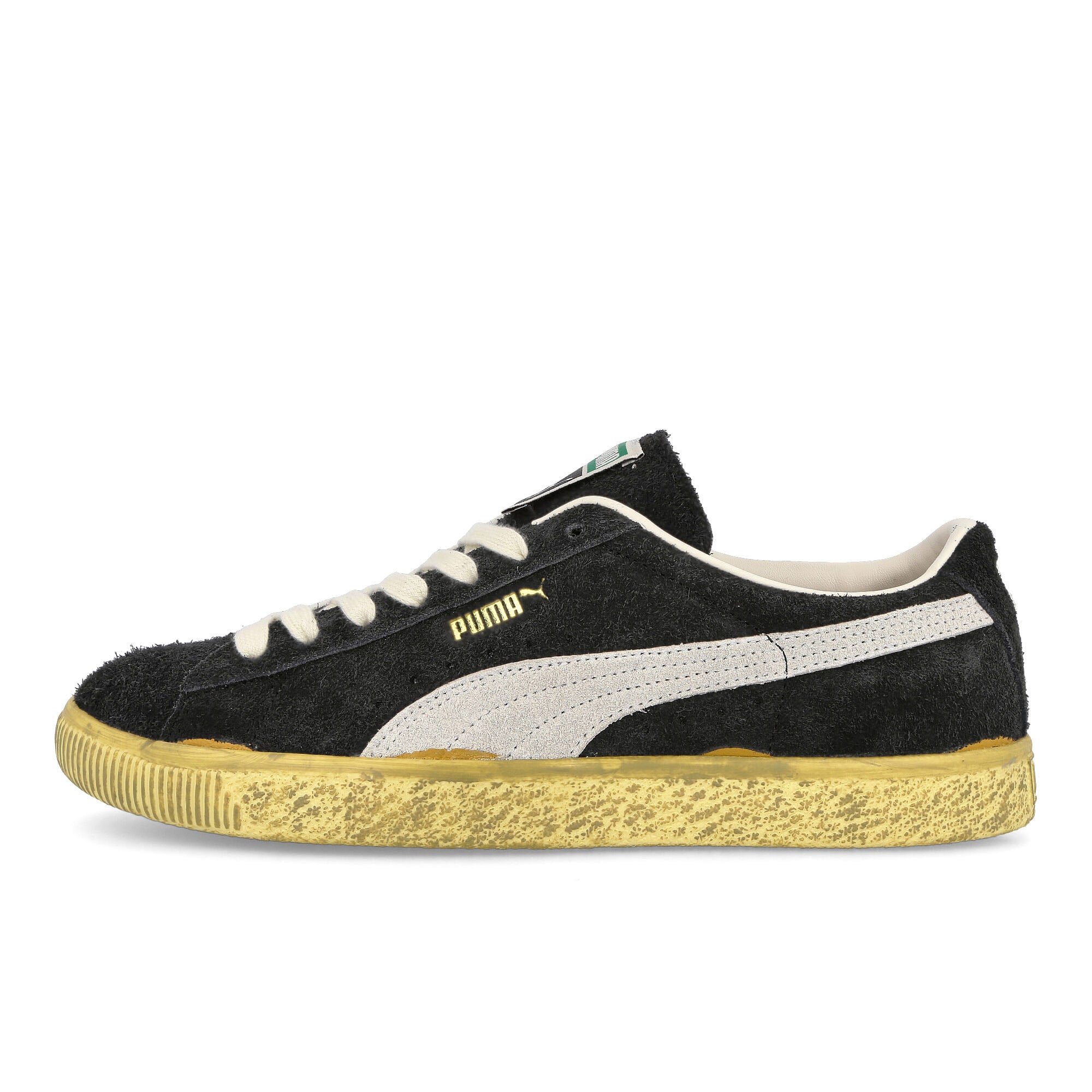Puma suede vtg the never worn Puma Black - White - Mellow Yellow Sneakers 383322 01 | Overkill