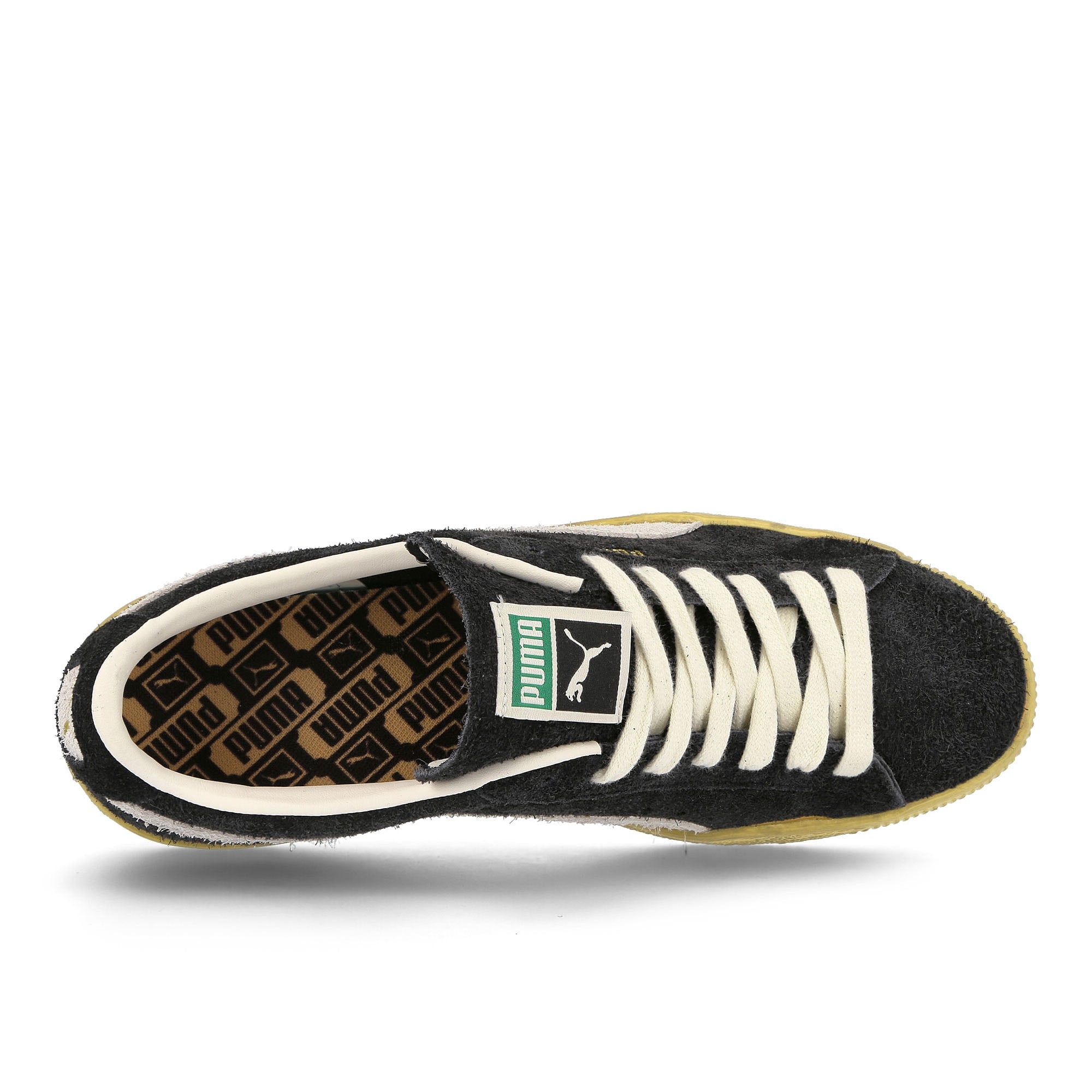 Puma suede vtg the never worn Puma Black - White - Mellow Yellow Sneakers Detailfoto | Overkill