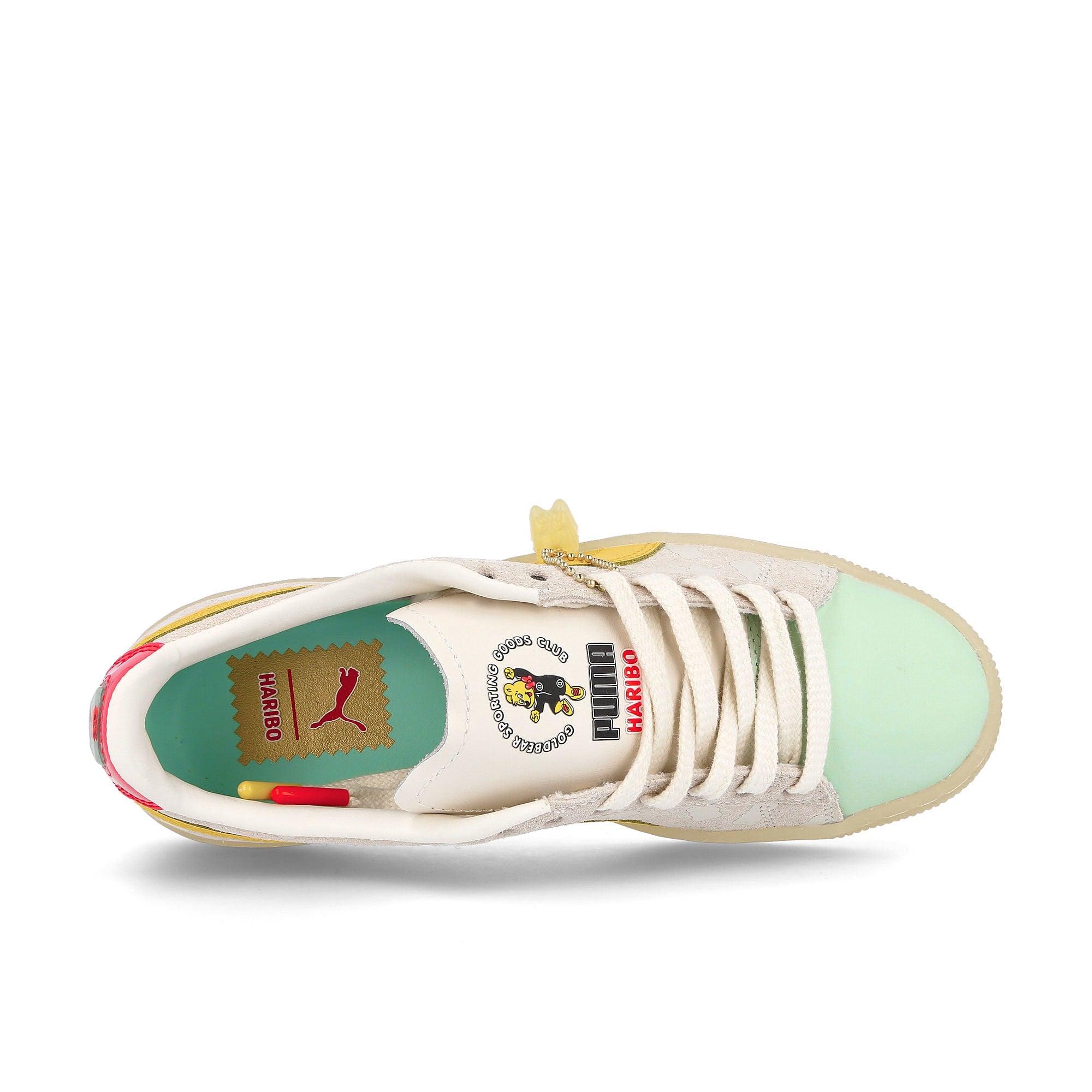 Puma Haribo x Puma Wmns Suede Whisper White - Mimosa Sneakers Detailfoto | Overkill