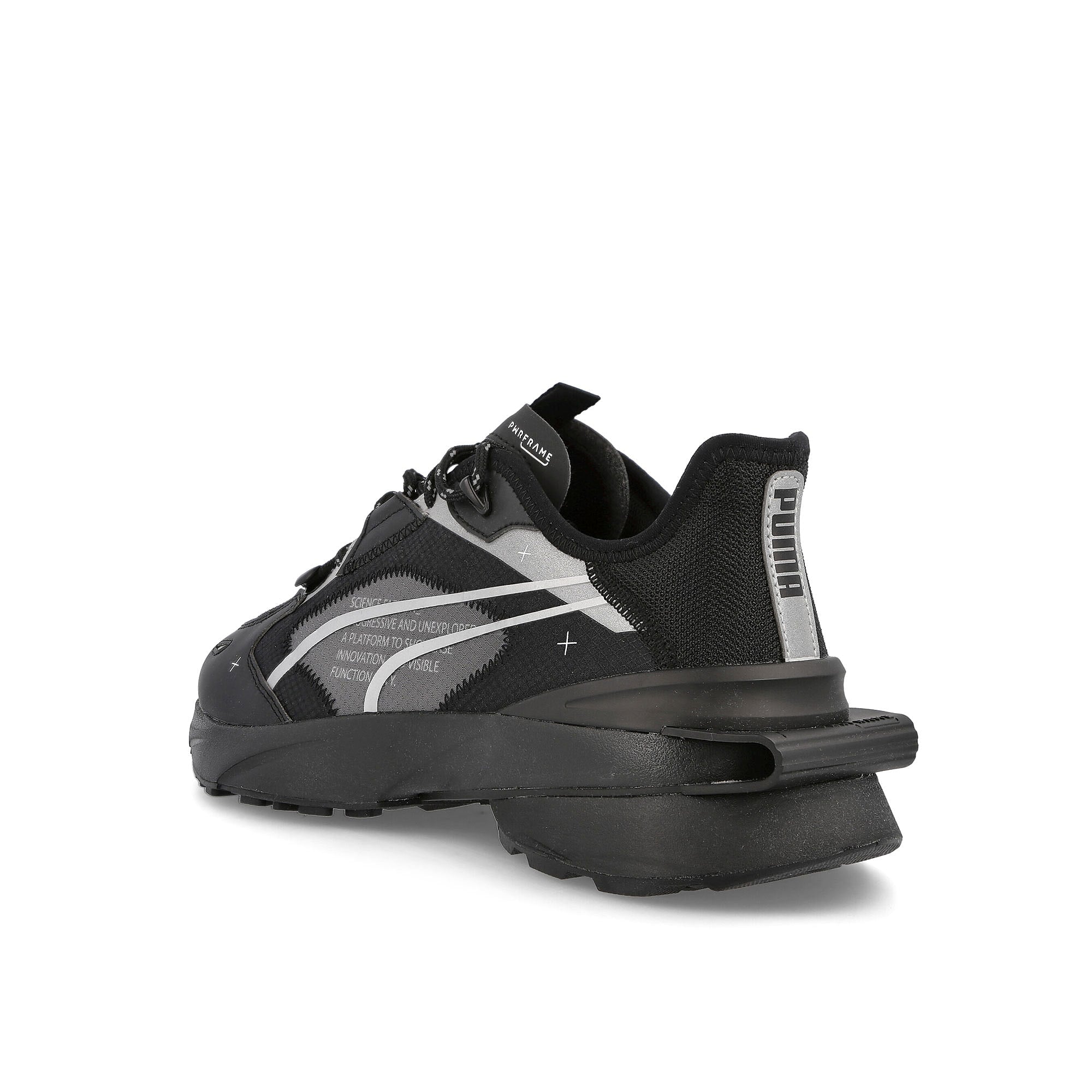 Puma pwrframe op-1 tech Puma Black - Puma Silver Low Top Sneakers Material | Overkill