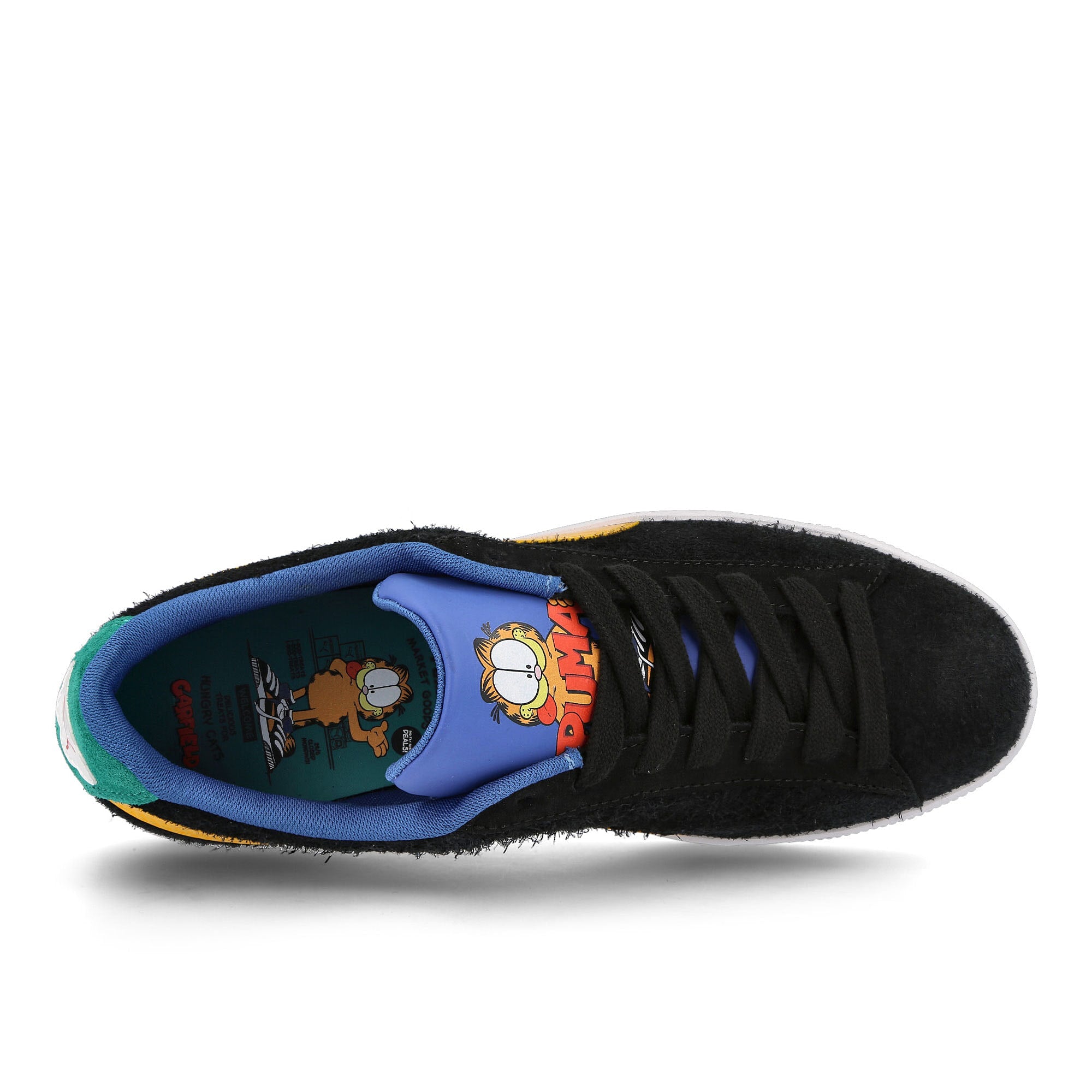 Puma Garfield x Puma Suede Dark Cheddar - Celandine Sneakers Detail View 1 | Overkill