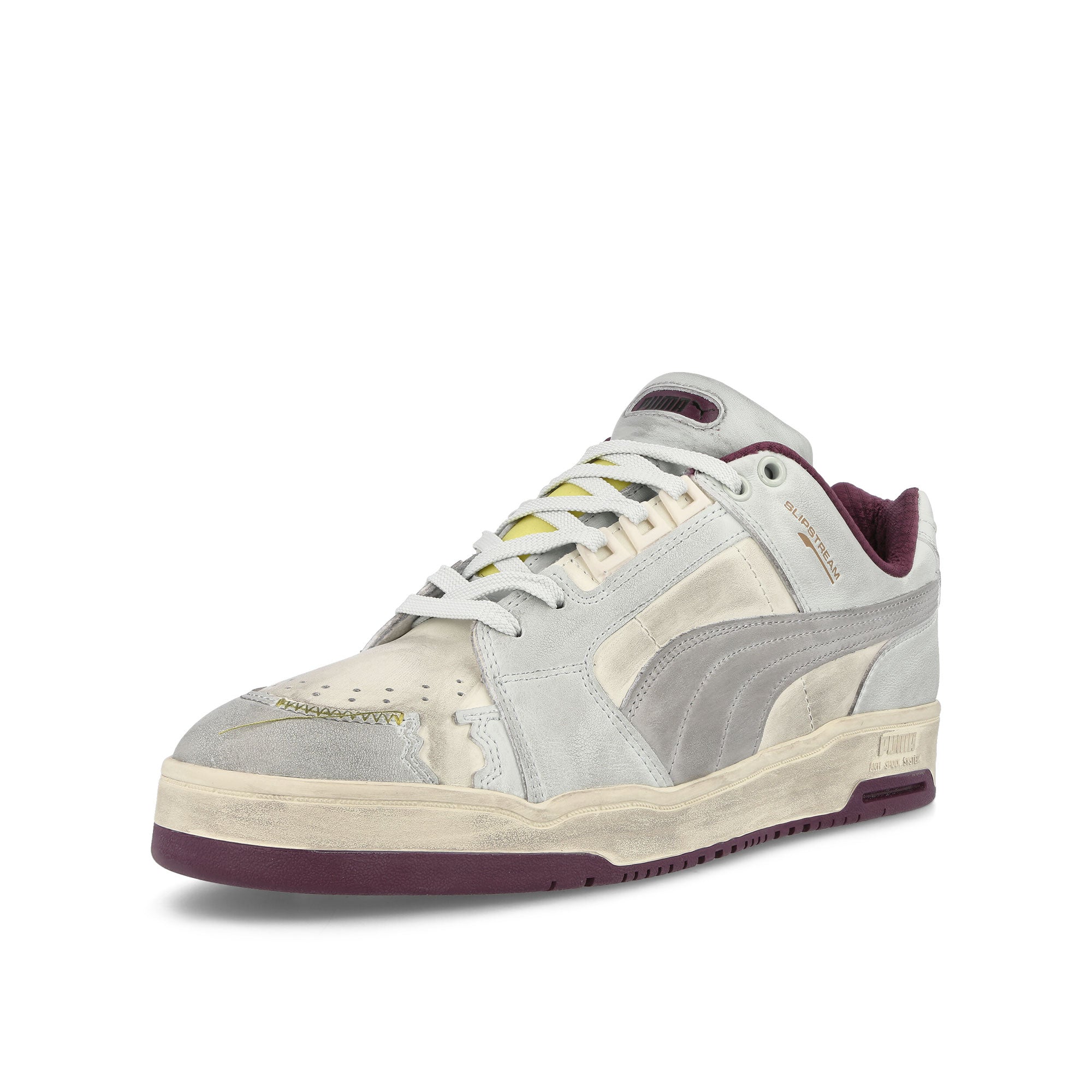 Puma Slipstream Lo Wabi-Sabi Puma White-Harbor Mist Low Top Sneakers Close Up | Overkill