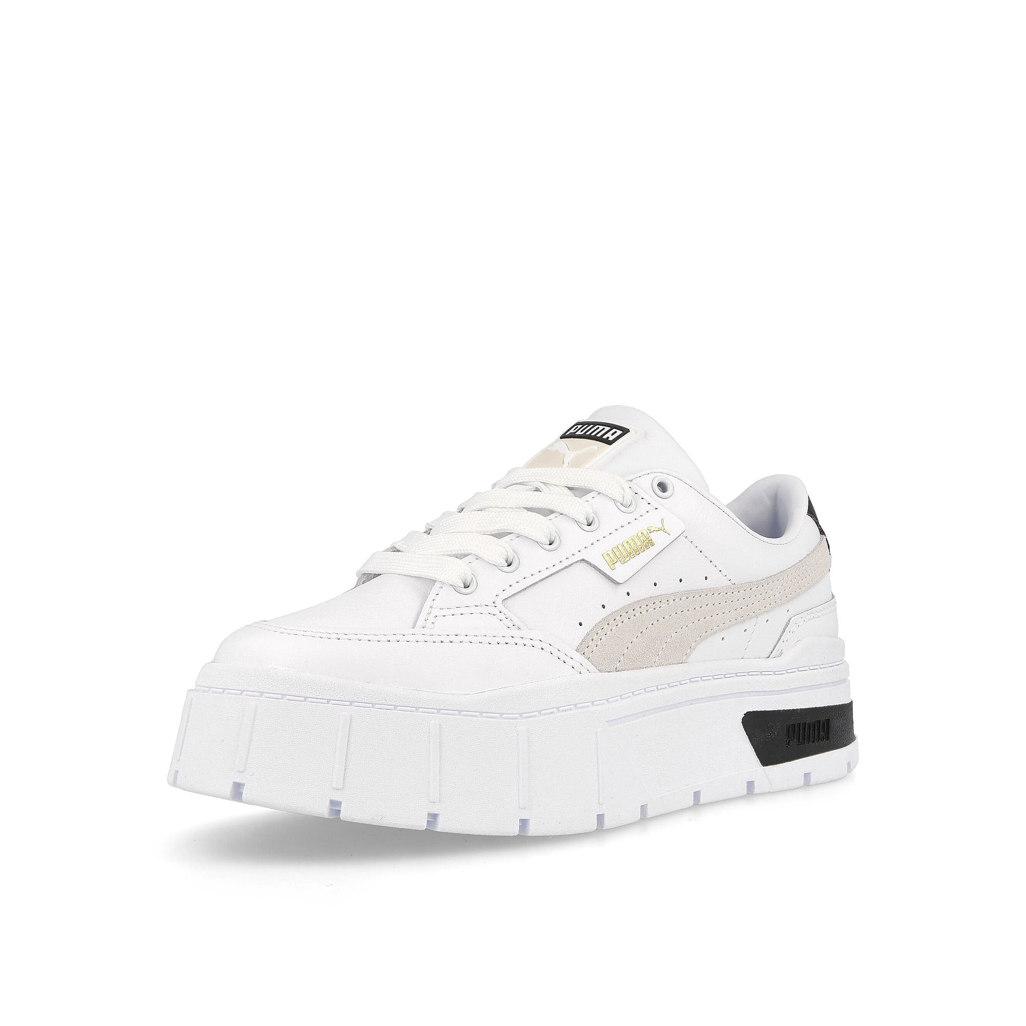 Puma wmns mayze stack Puma White - Vaporous Gray Sneakers Close Up | Overkill