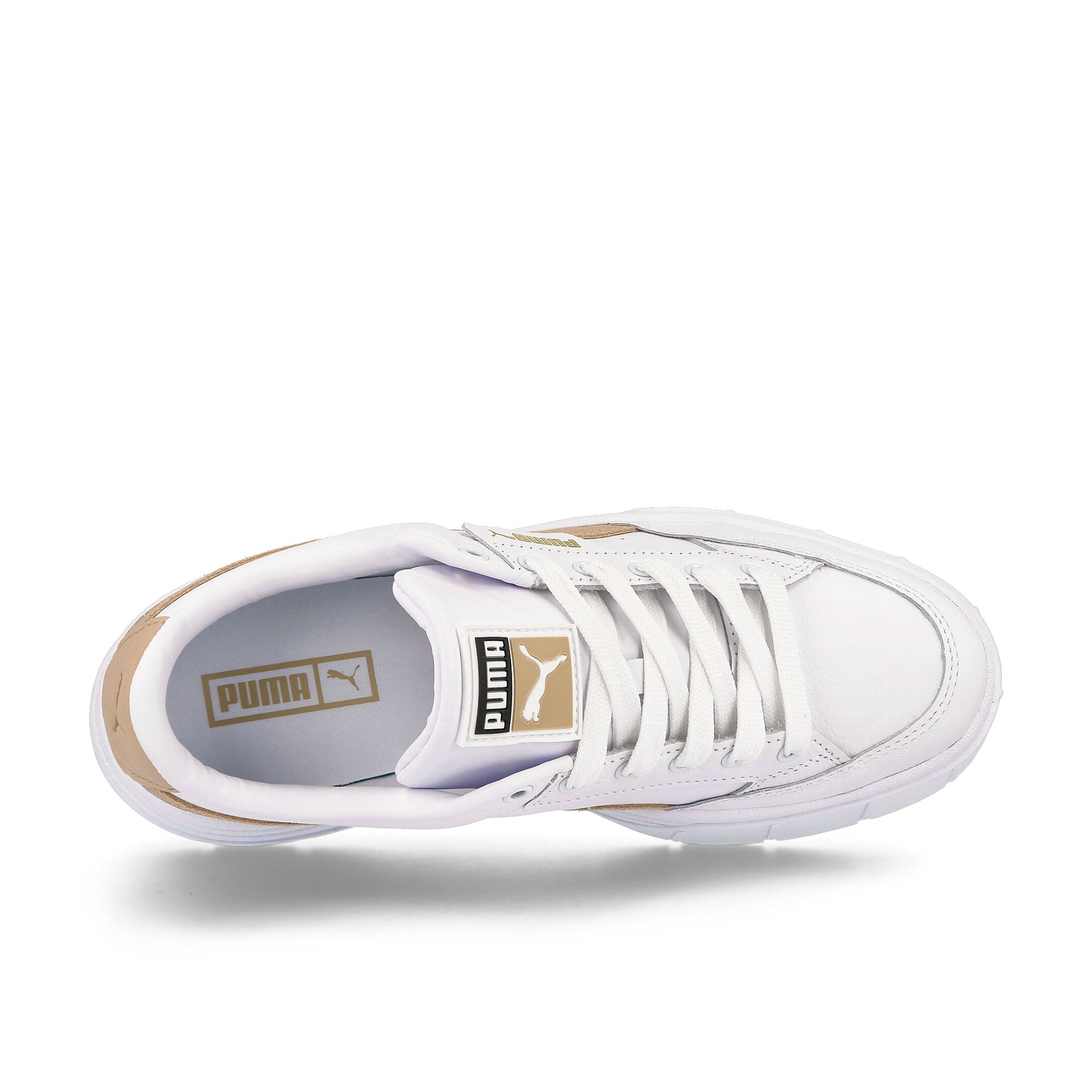Puma wmns mayze stack Puma White - Light Sand Sneakers Detailfoto | Overkill