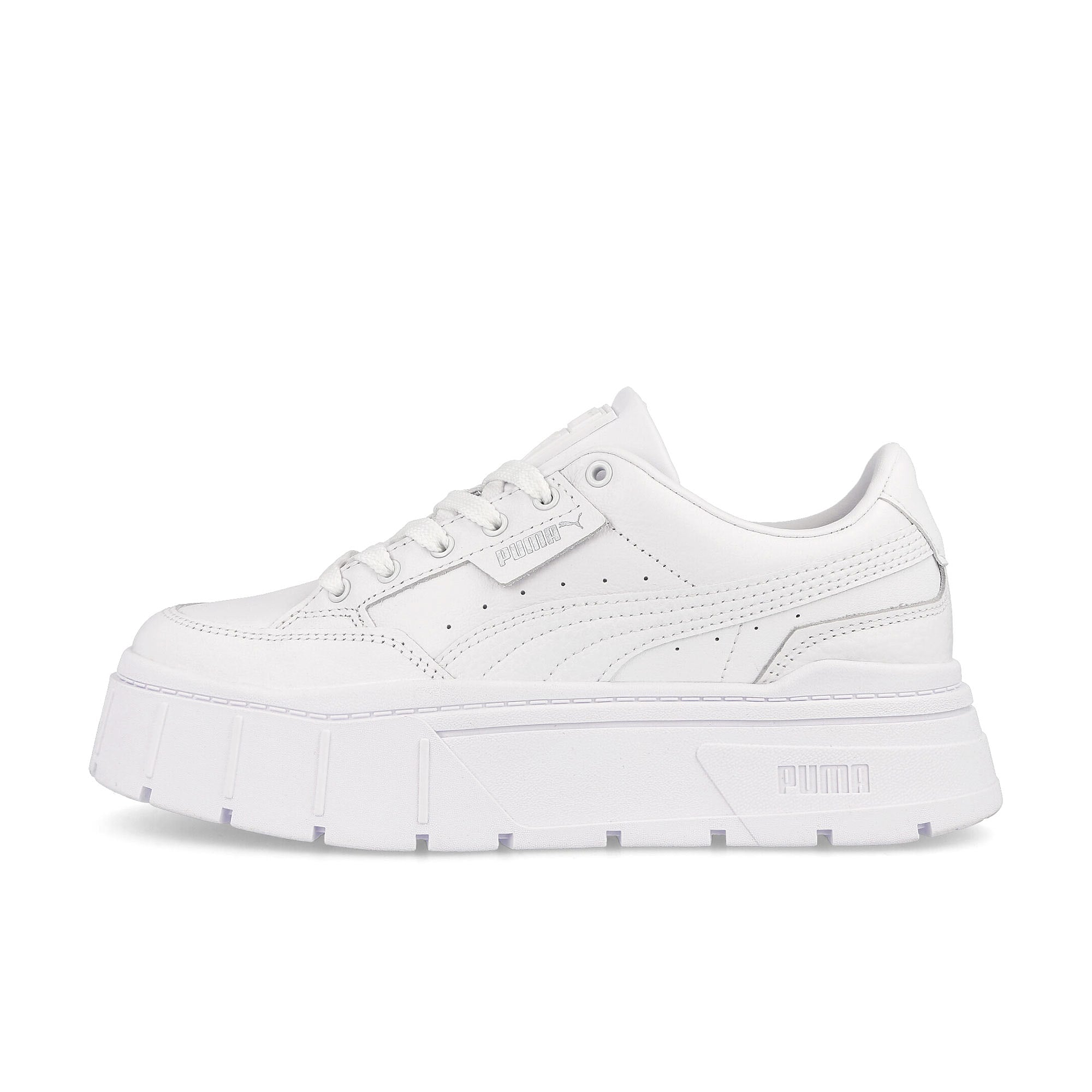 Puma wmns mayze stack suede leather Puma White Sneakers 384412 01 | Overkill