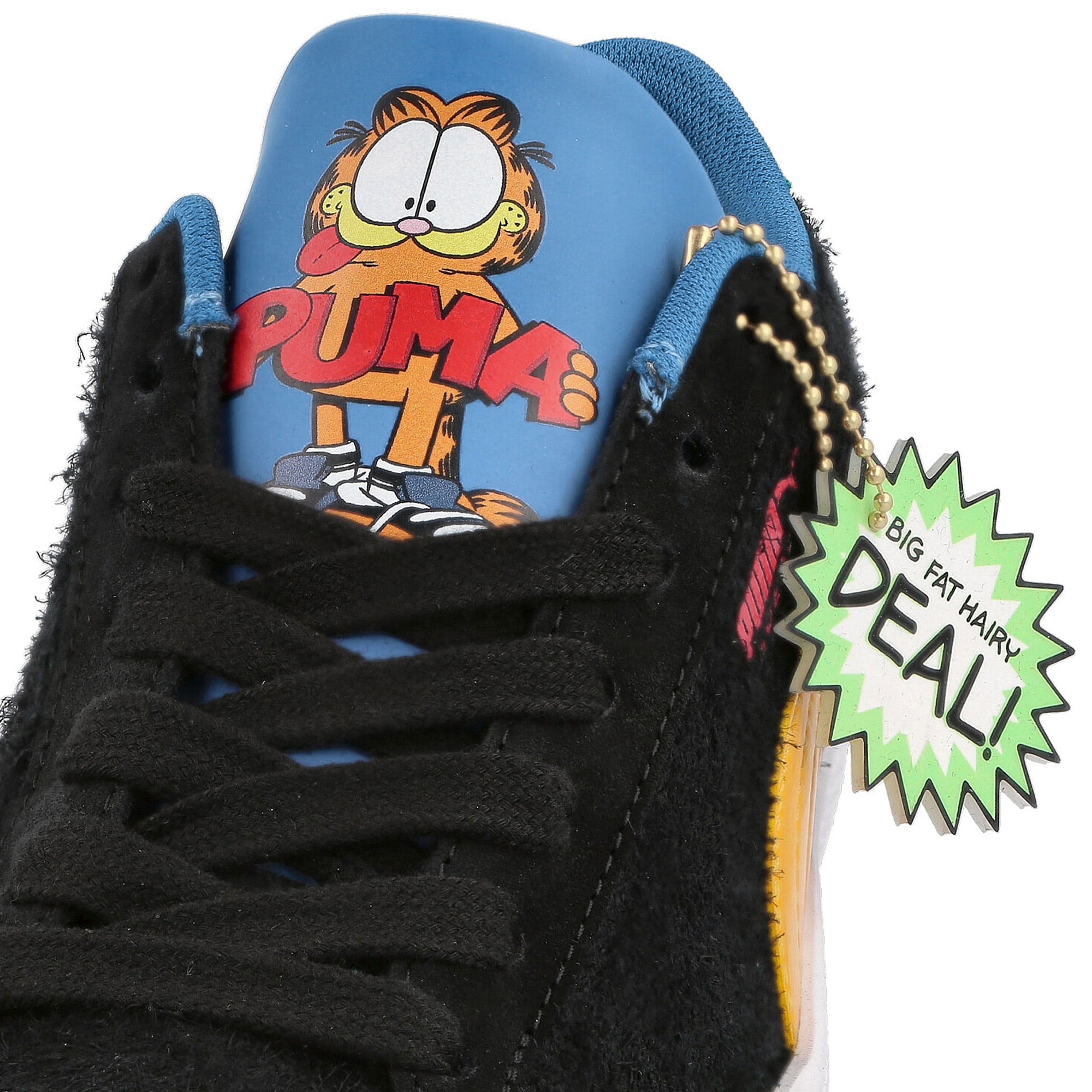 Puma Garfield x Puma Suede Junior Dark Cheddar - Celandine Detail view 1 | Overkill
