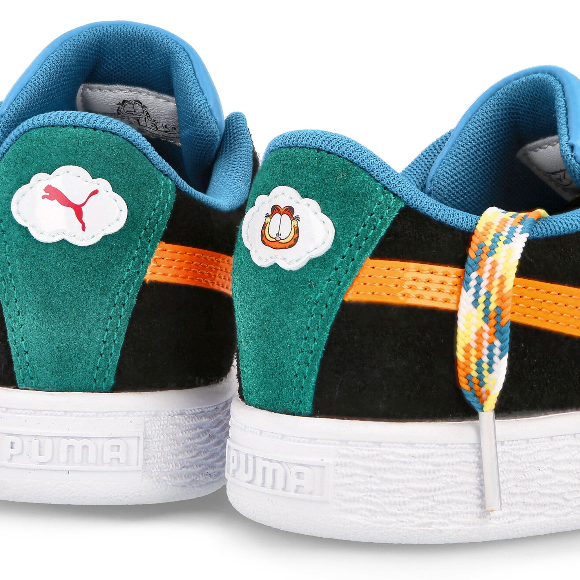 Puma Garfield x Puma Suede Junior Dark Cheddar - Celandine Detail view 2 | Overkill