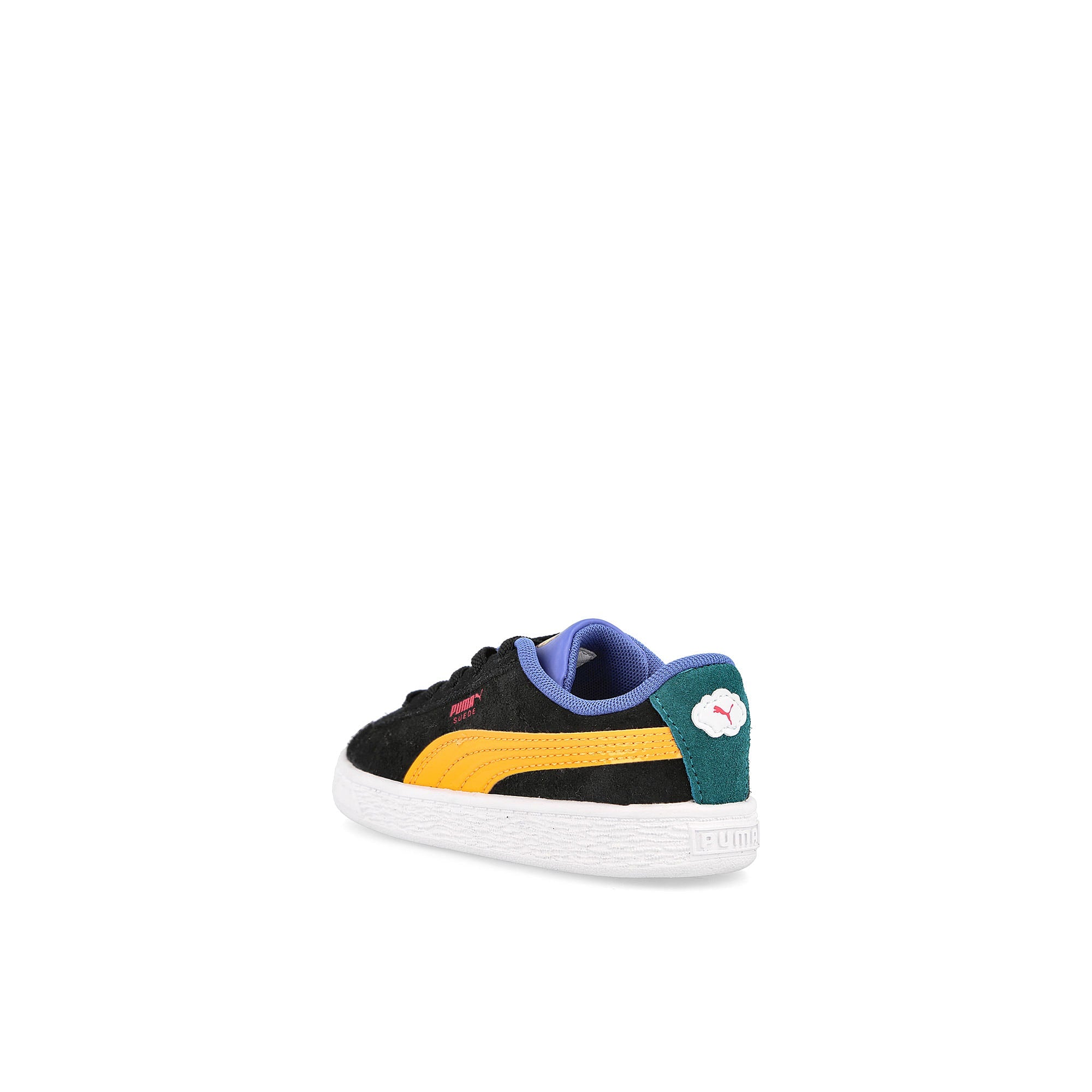 Puma Garfield x Puma Suede AC Infants Dark Cheddar - Celandine Sneakers Material | Overkill