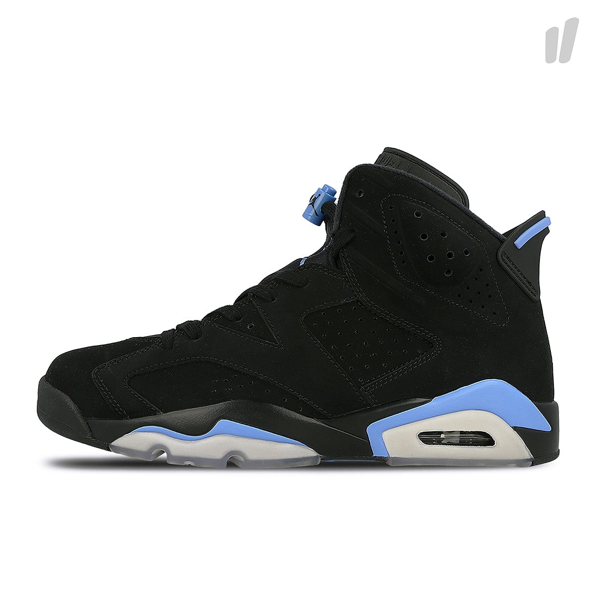 Jordan Air Jordan 6 Retro UNC Black / University Blue Sneakers 384664 006 | Overkill