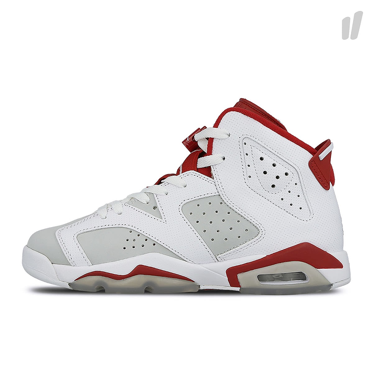 Jordan Air Jordan 6 Retro BG Alternate White / Gym Red - Pure Platinum Sneakers 384665 113 | Overkill