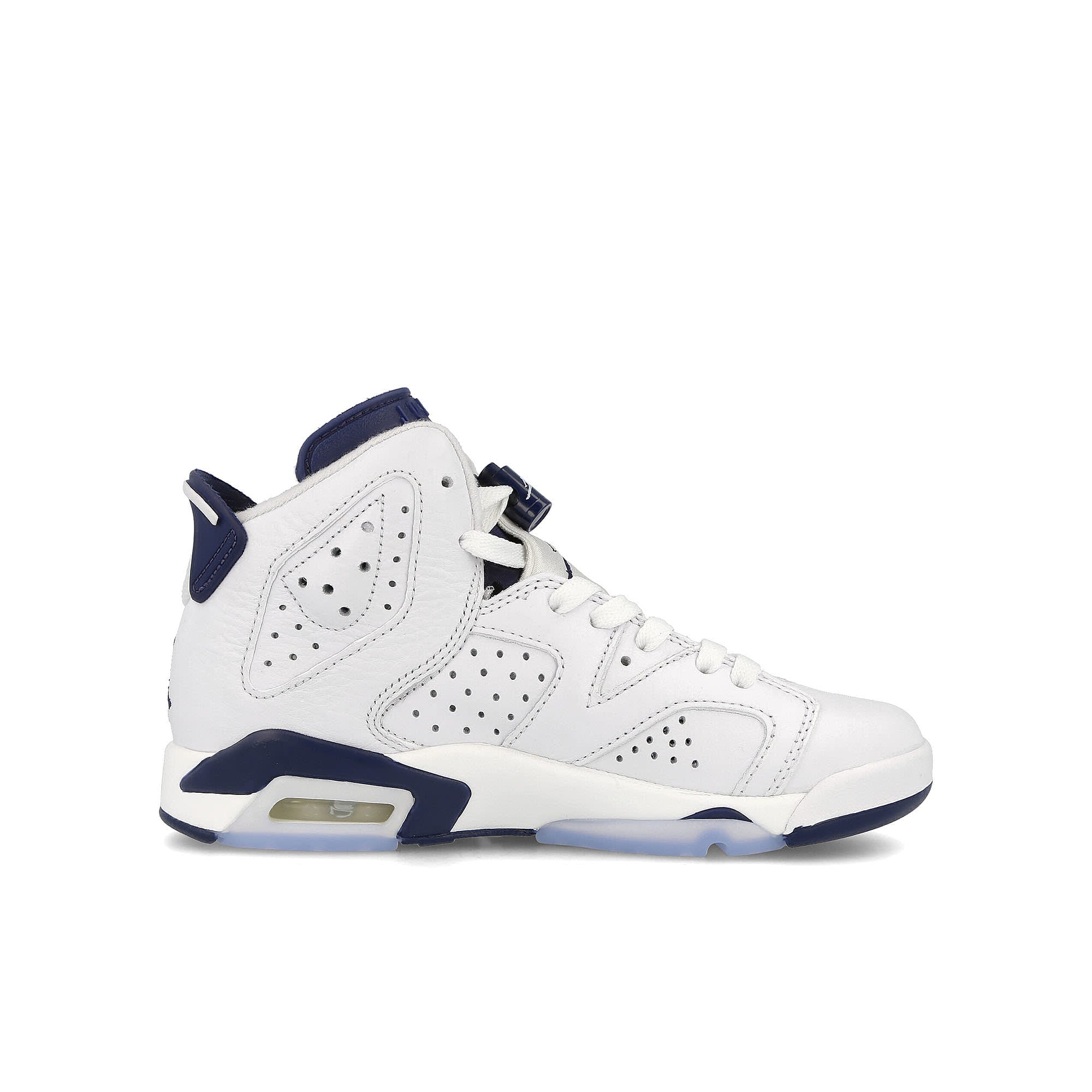 Jordan Air Jordan 6 Retro GS White / Midnight Navy Sneakers Silhouette | Overkill