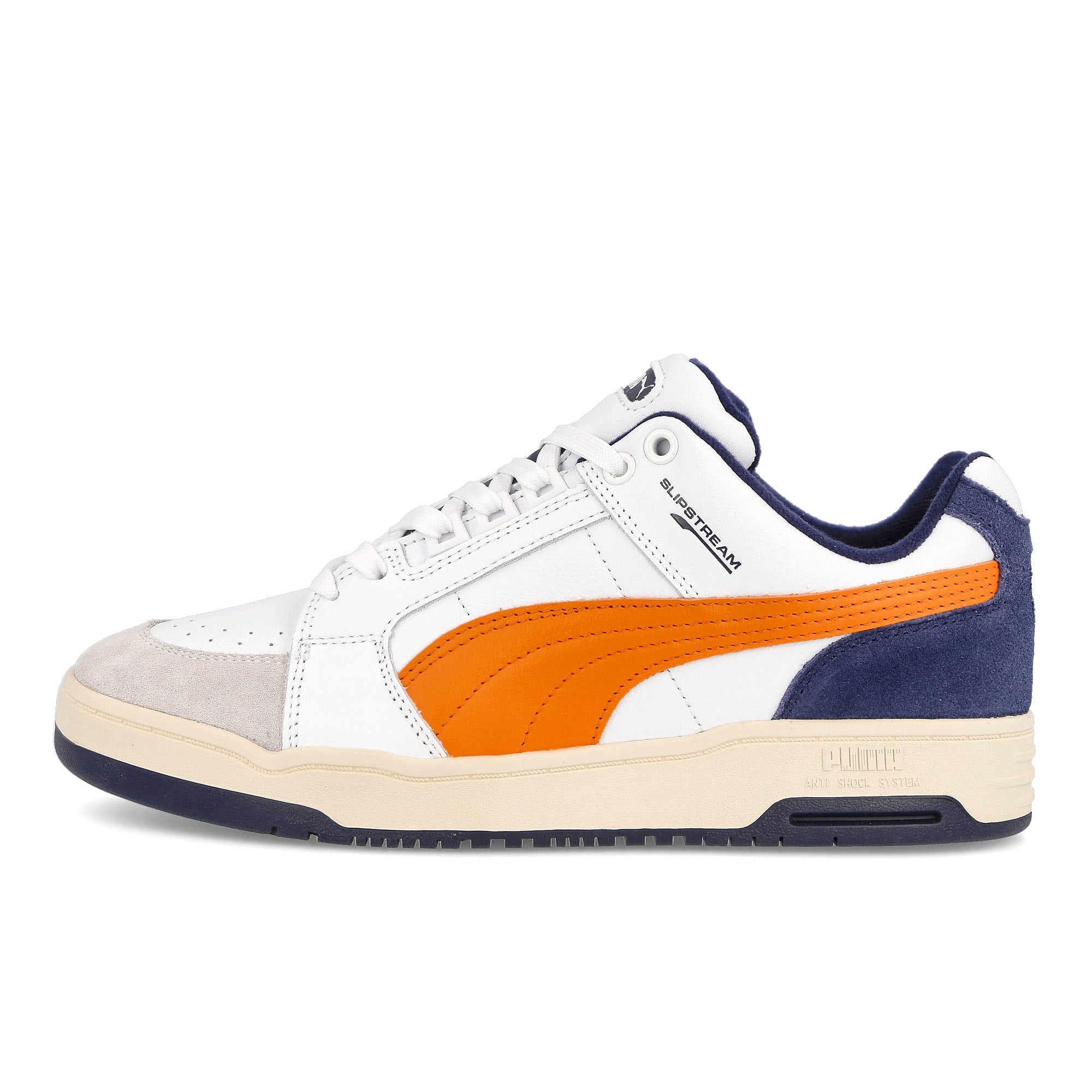 Puma slipstream lo retro Puma White - Vibrant Orange Sneakers 384692 03 | Overkill