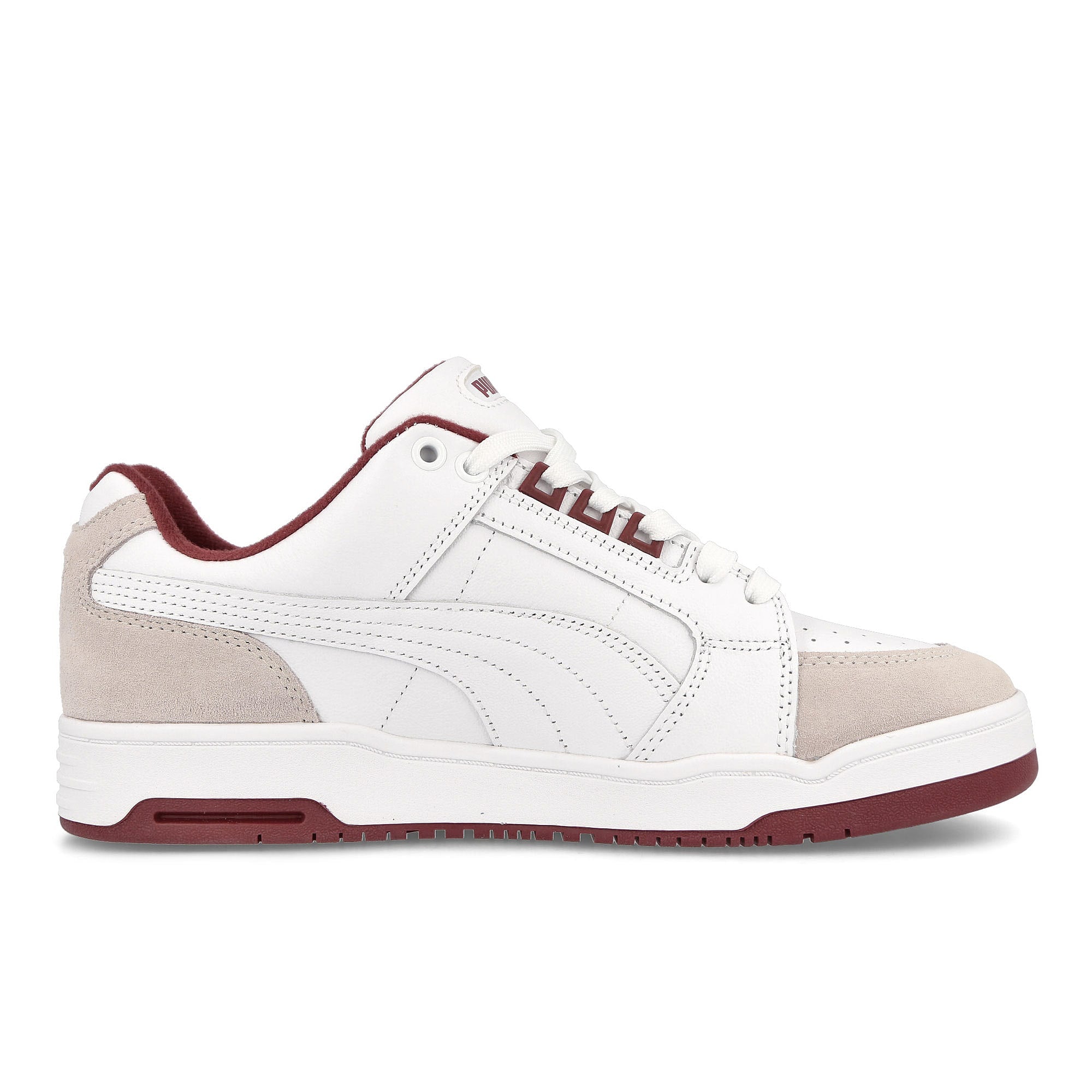Puma Slipstream Lo Retro Puma White - Intense Red Sneakers Silhouette | Overkill