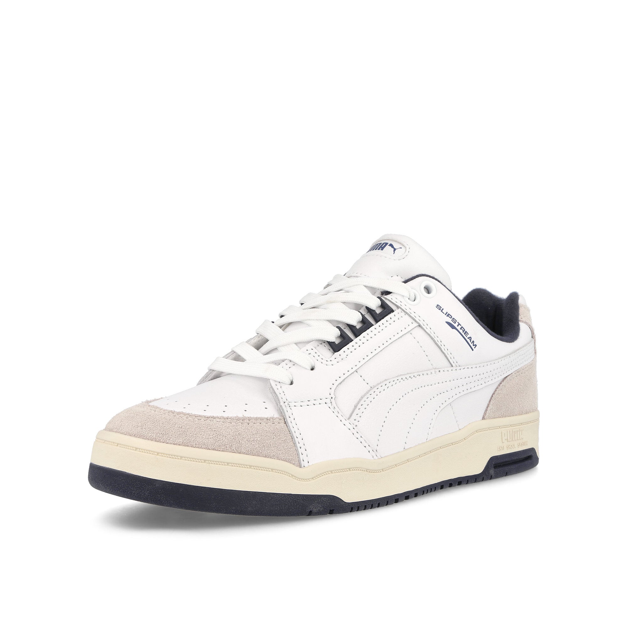 Puma Slipstream Lo Retro White Low Top Sneakers Close Up | Overkill