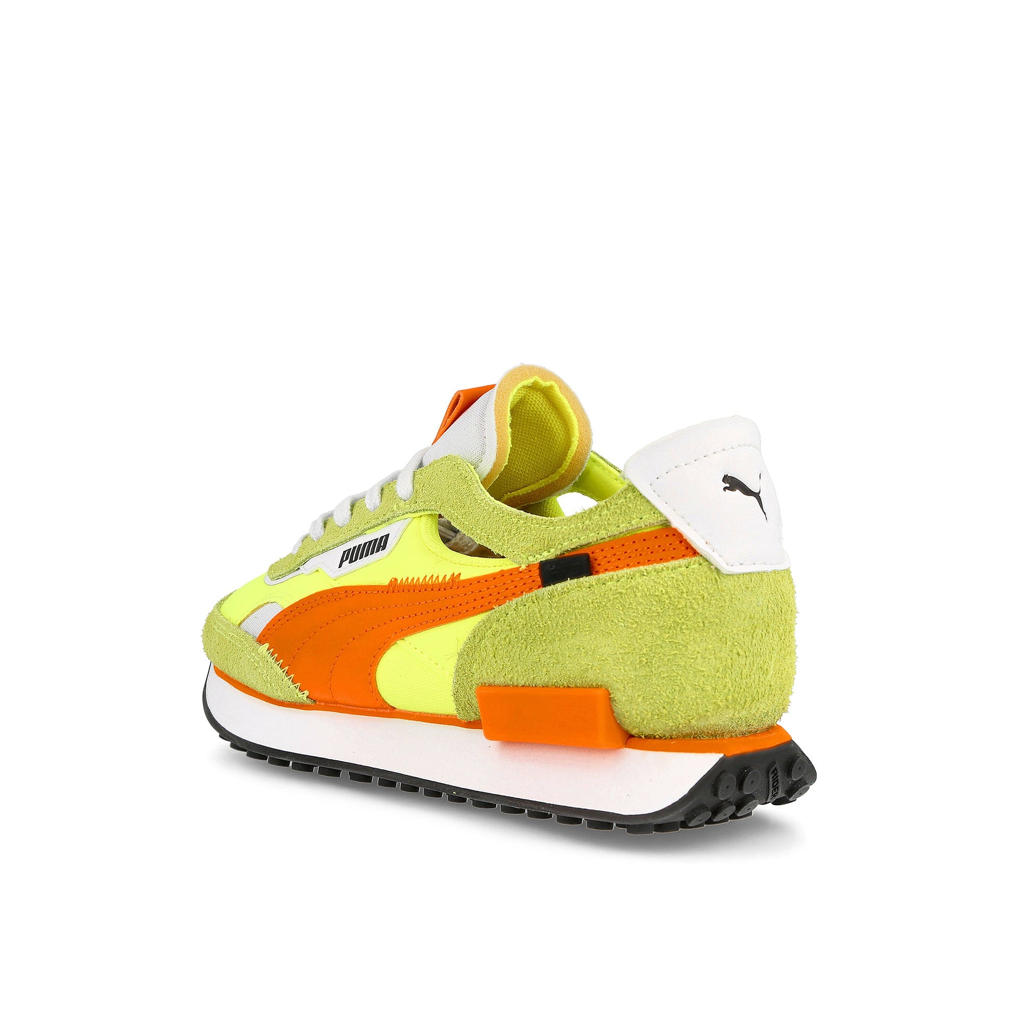 Puma wmns future rider cut-out vintage Yellow Alert - Dragon Fire Sneakers Material | Overkill