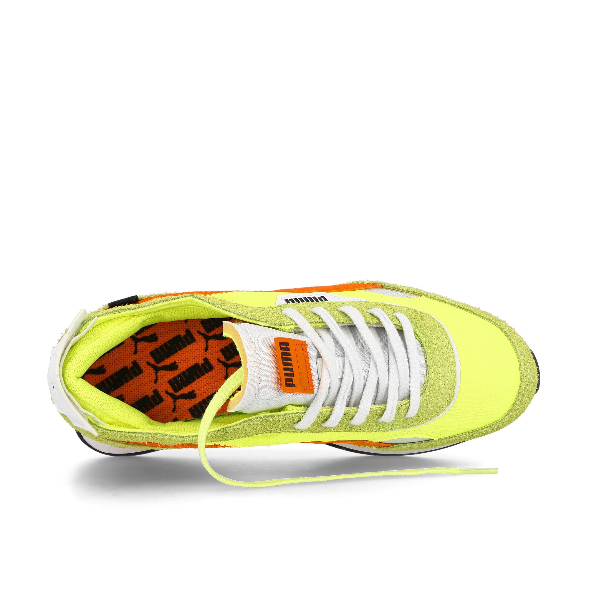 Puma wmns future rider cut-out vintage Yellow Alert - Dragon Fire Sneakers Detailfoto | Overkill