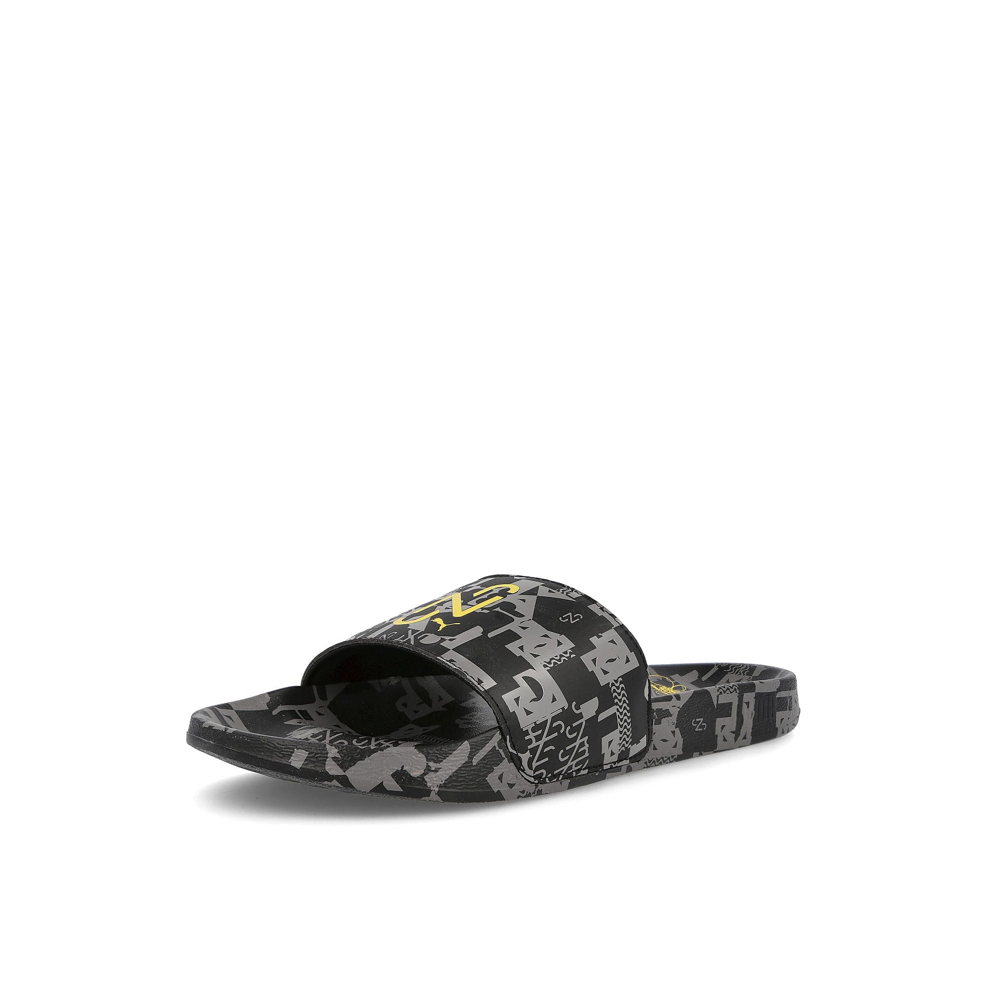 Puma Neymar Jr. x Puma Leadcat Puma Black - Castlerock Slides, Sandals & Slippers Close Up | Overkill