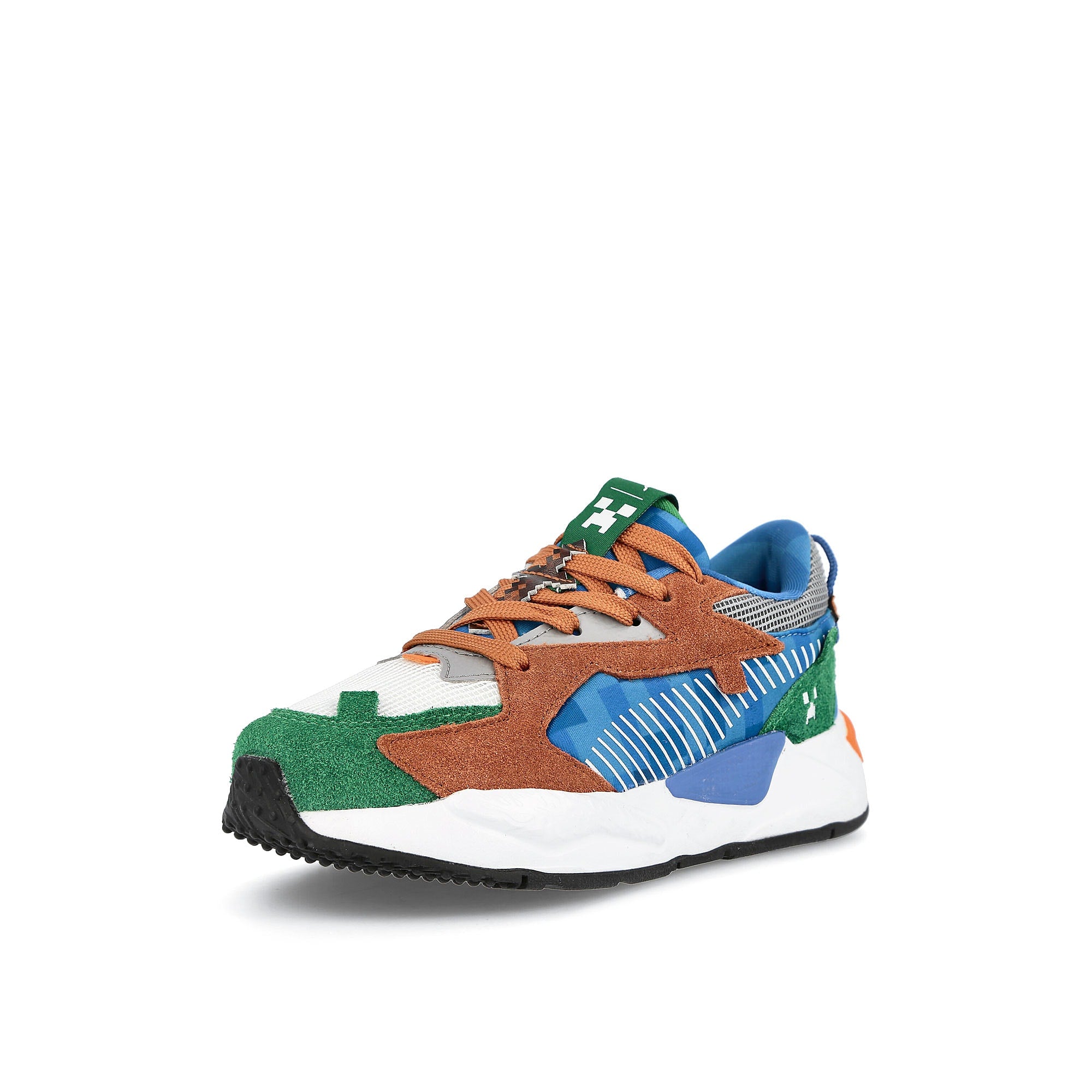Puma Minecraft x Puma RS-Z PS Amazo Green - Castlerock Sneakers Close Up | Overkill