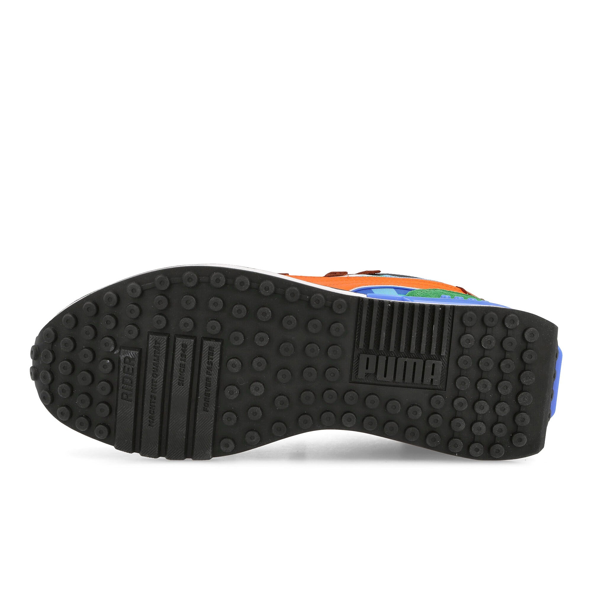 Puma Minecraft x Puma City Rider Amazon Green - Vibrant Orange Sneakers Detail View 1 | Overkill