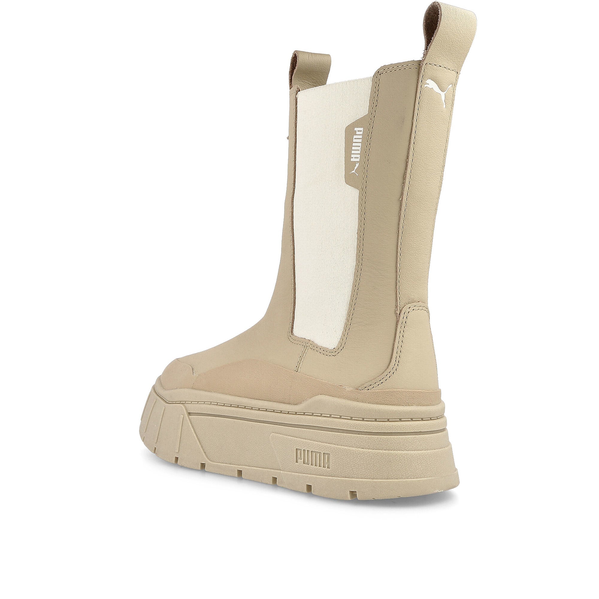 Puma Mayze Stack Chelsea Casual Wns Light Sand Boots Material | Overkill